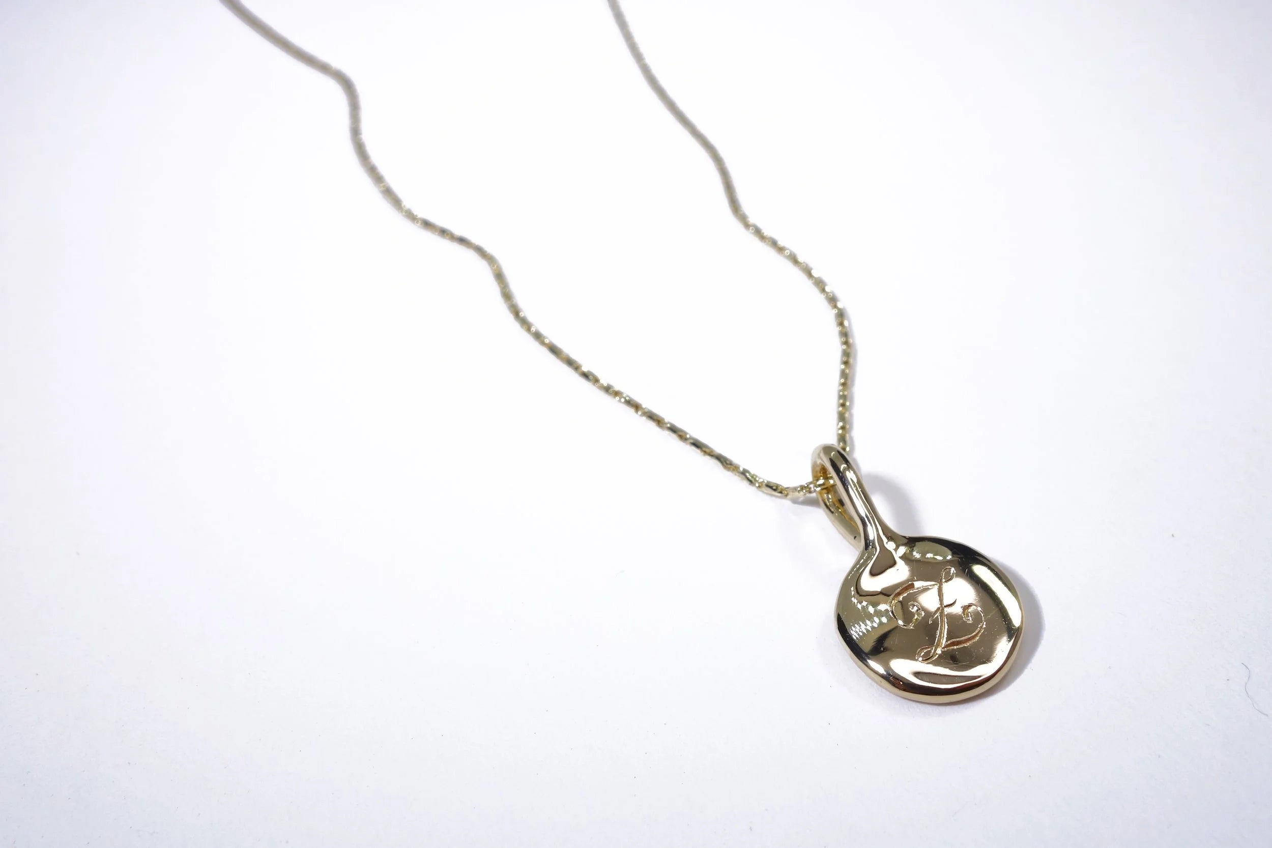 Talisman Fine Jewelry Alex Engravable Amulet Necklace in 14k Recycled Gold