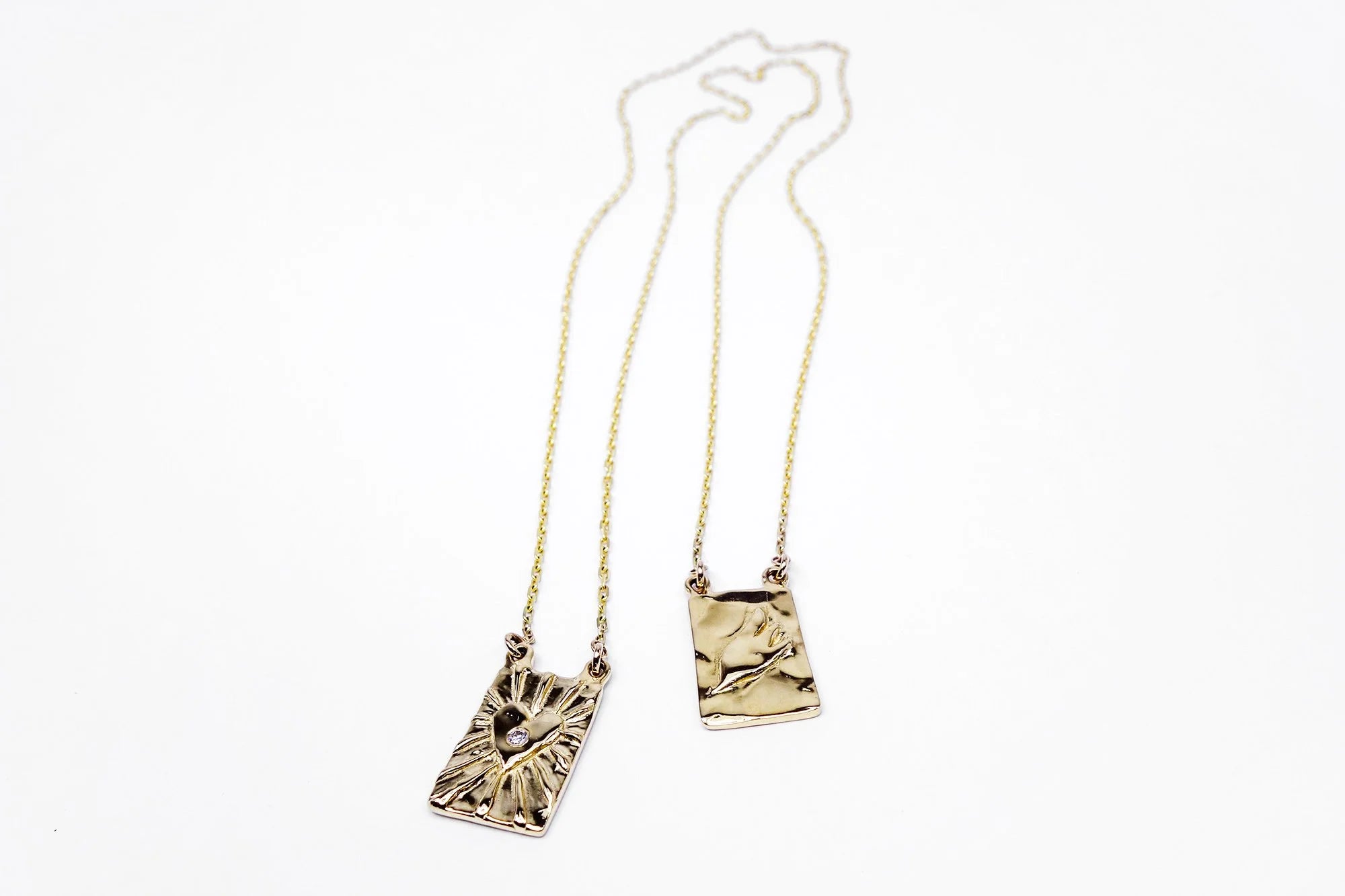 Talisman Fine Jewelry Angelic Light Scapular Necklace in Diamond & 14k Recycled Gold