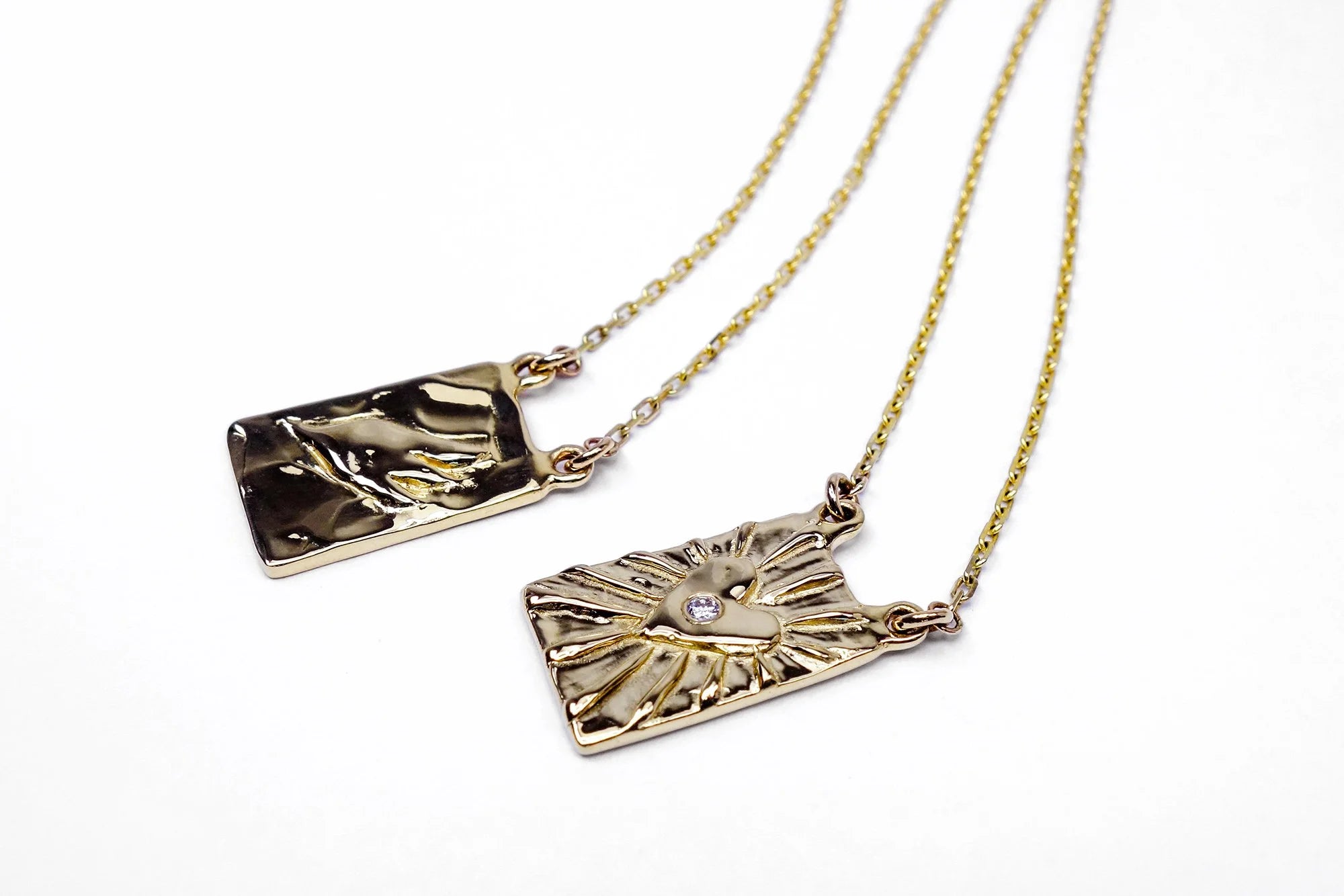 Talisman Fine Jewelry Angelic Light Scapular Necklace in Diamond & 14k Recycled Gold