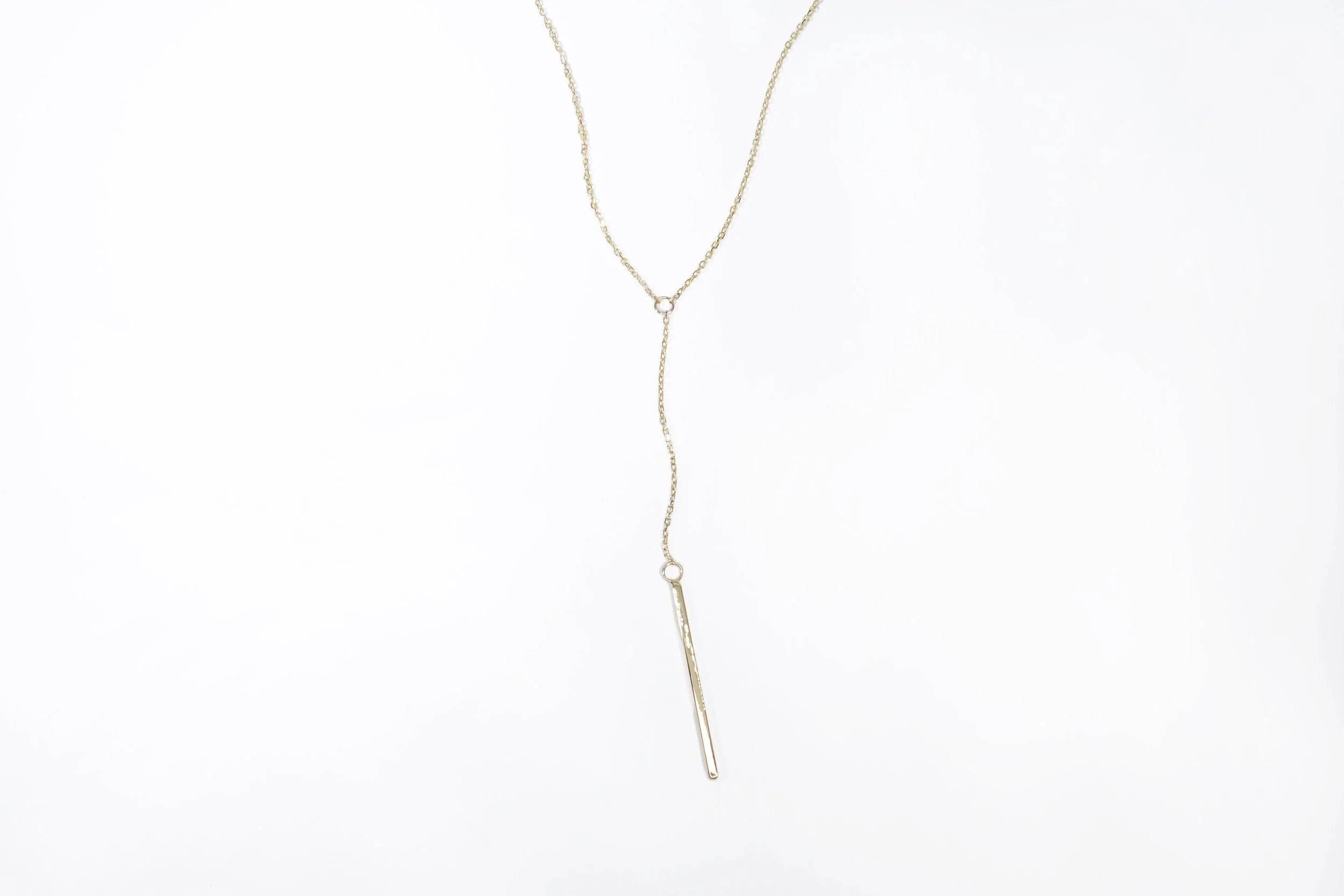 Talisman Fine Jewelry Linear Y Necklace in Diamond & 14k Recycled Gold