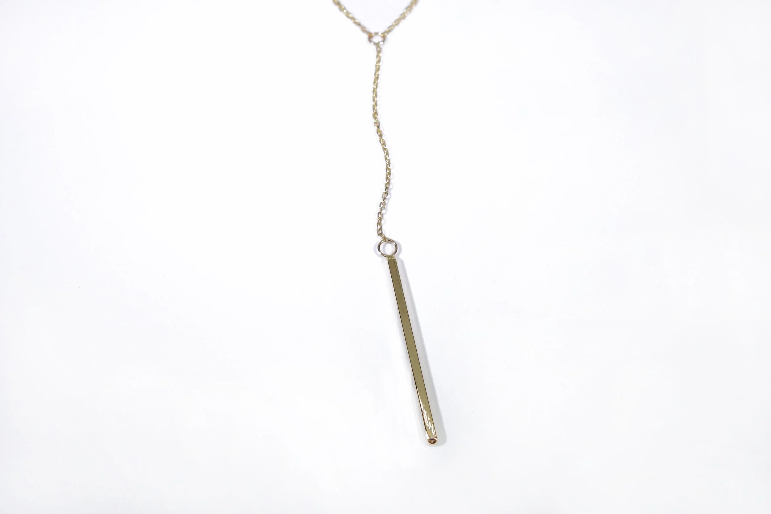 Talisman Fine Jewelry Linear Y Necklace in Diamond & 14k Recycled Gold
