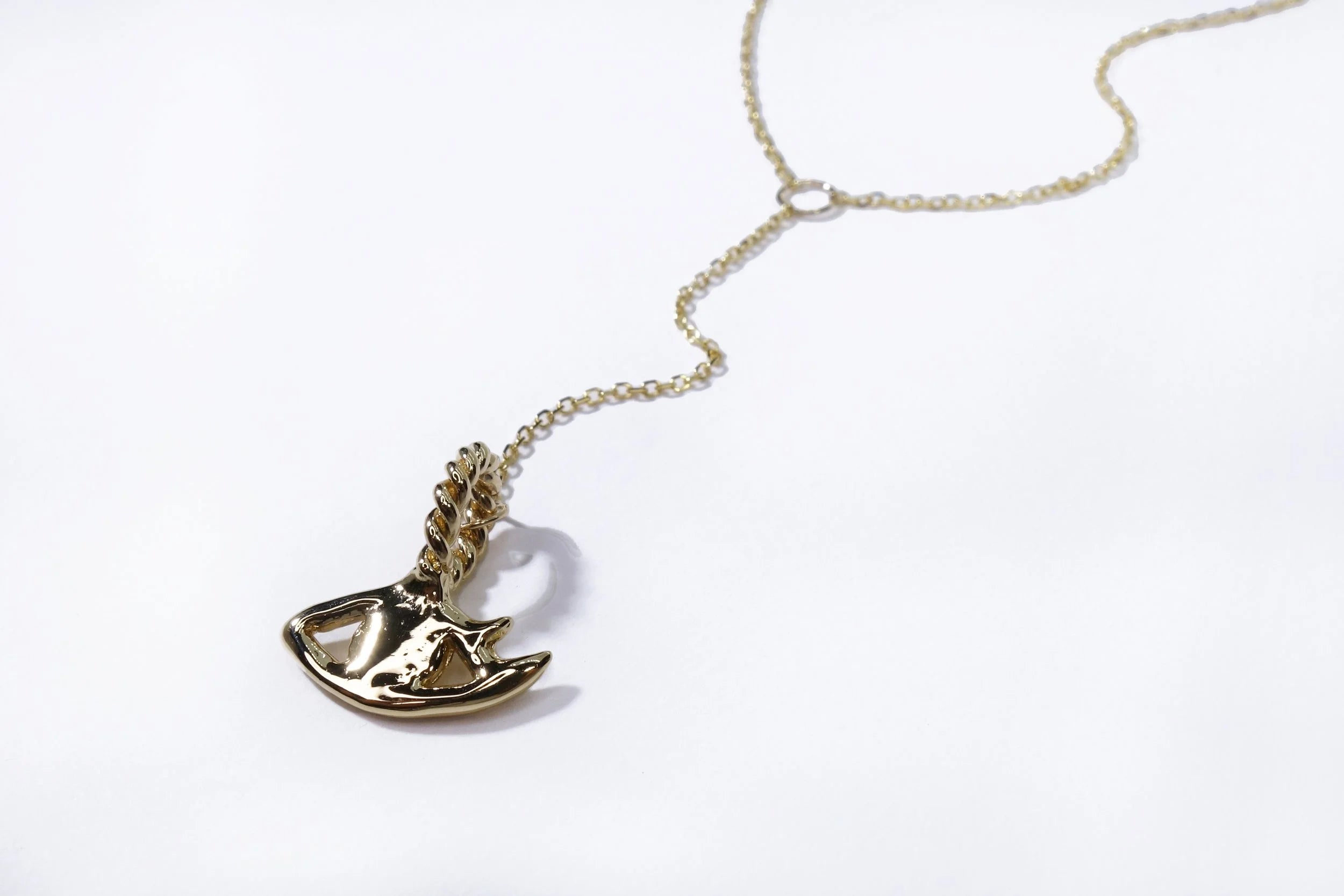Talisman Fine Jewelry Mini Protective Eye Y Necklace in Diamond & 14k Recycled Gold