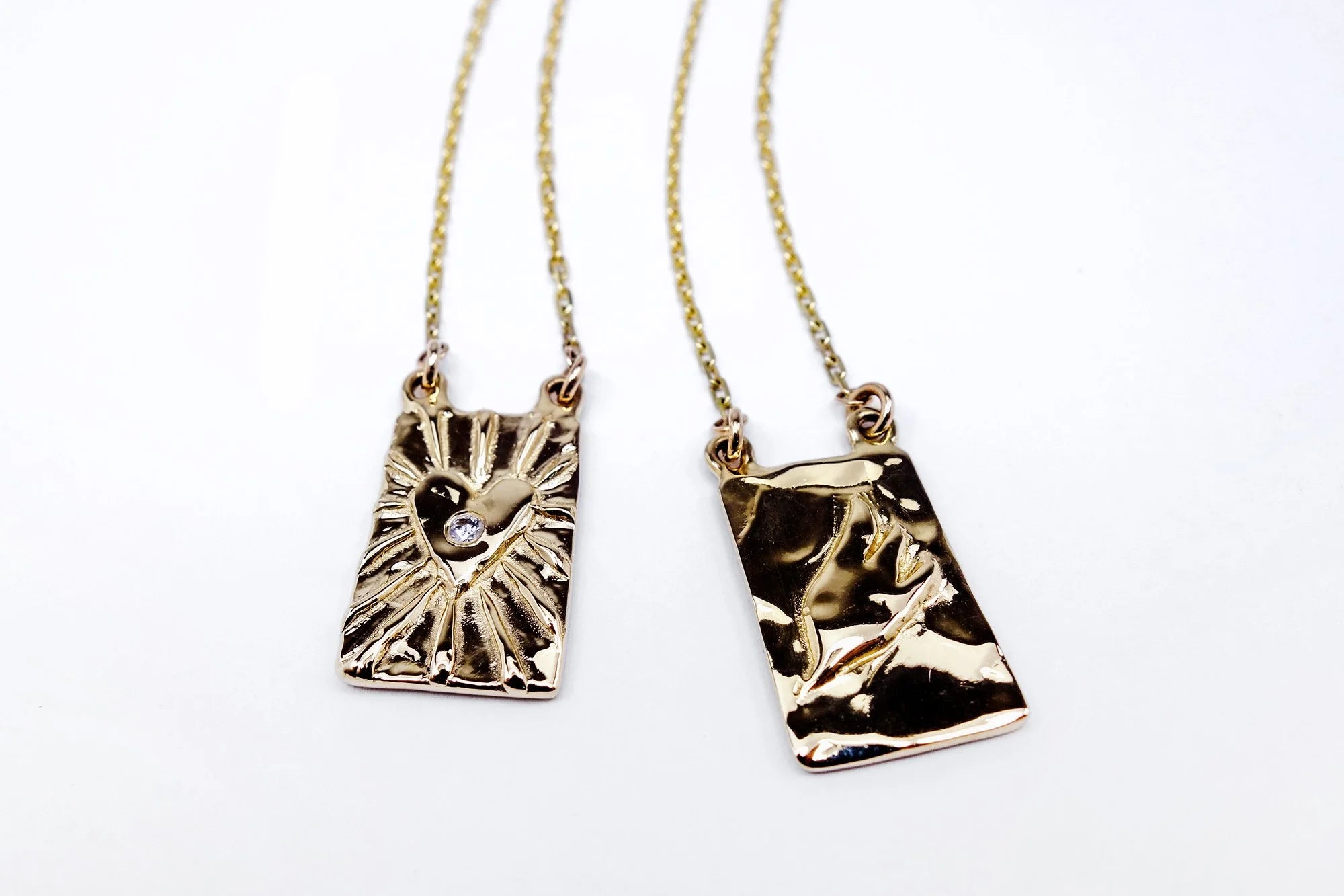 Talisman Fine Jewelry Angelic Light Scapular Necklace in Diamond & 14k Recycled Gold