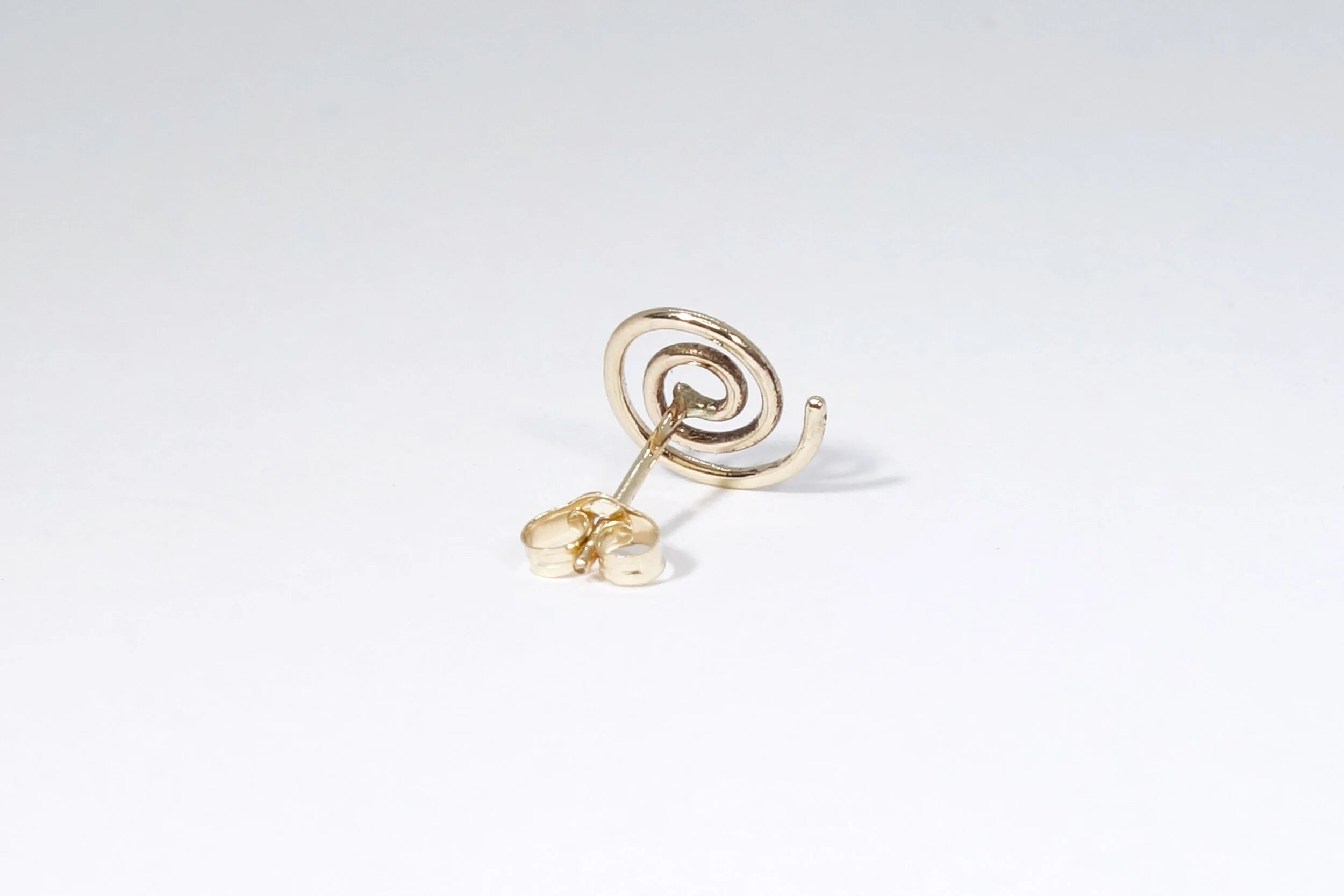 Talisman Fine Jewelry Spiral Stud in 14k Recycled Gold