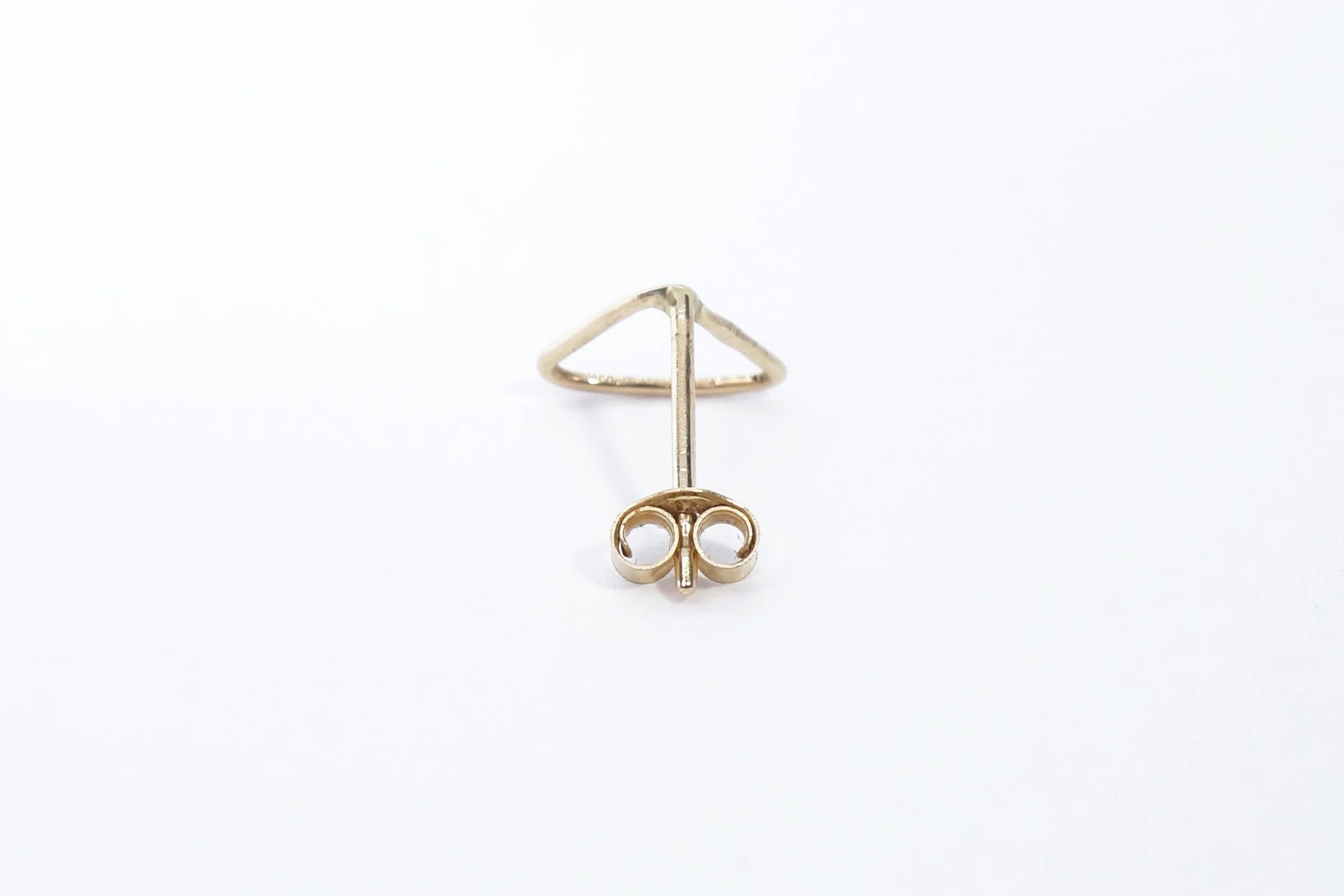 Talisman Fine Jewelry Triangle Stud in 14k Recycled Gold