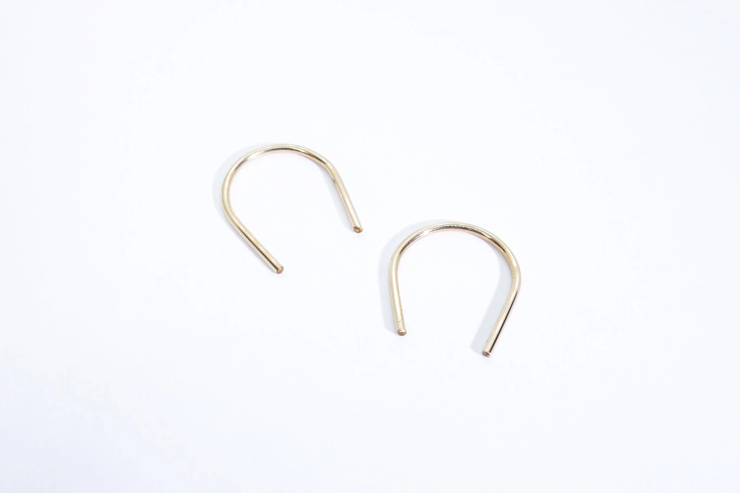 Talisman Fine Jewelry U Earrings in 14k Gold