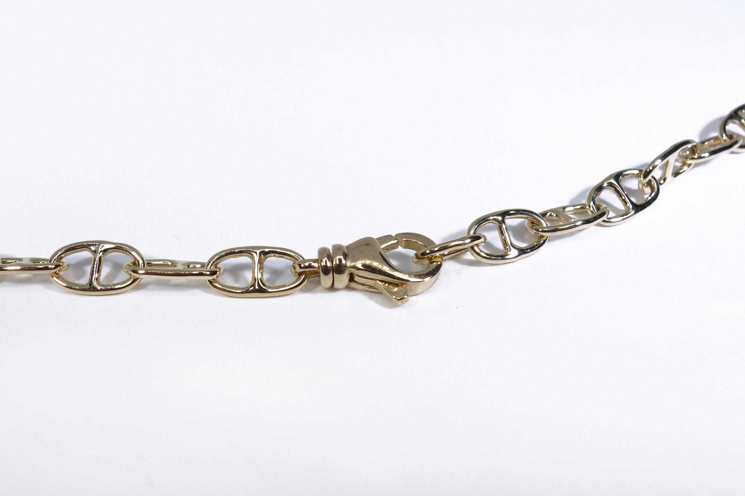Talisman Fine Jewelry Anchored Handmade Chain in 14k Recycled Gold