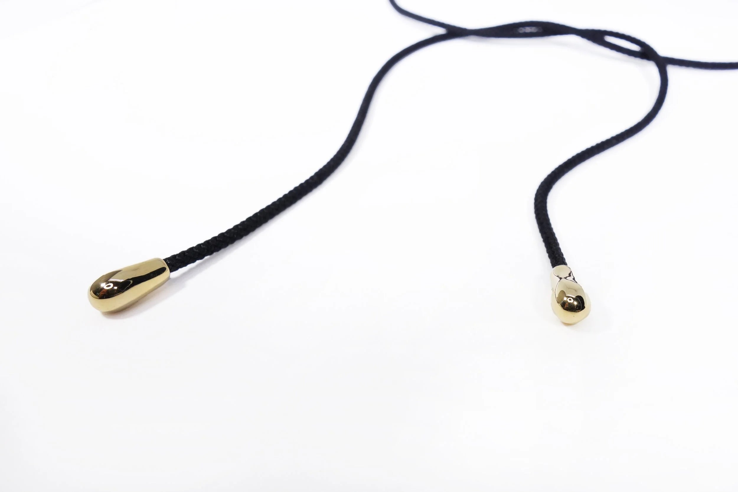 Talisman Fine Jewelry Drip Silk Cord Choker in Silk & 14k Recycled Gold