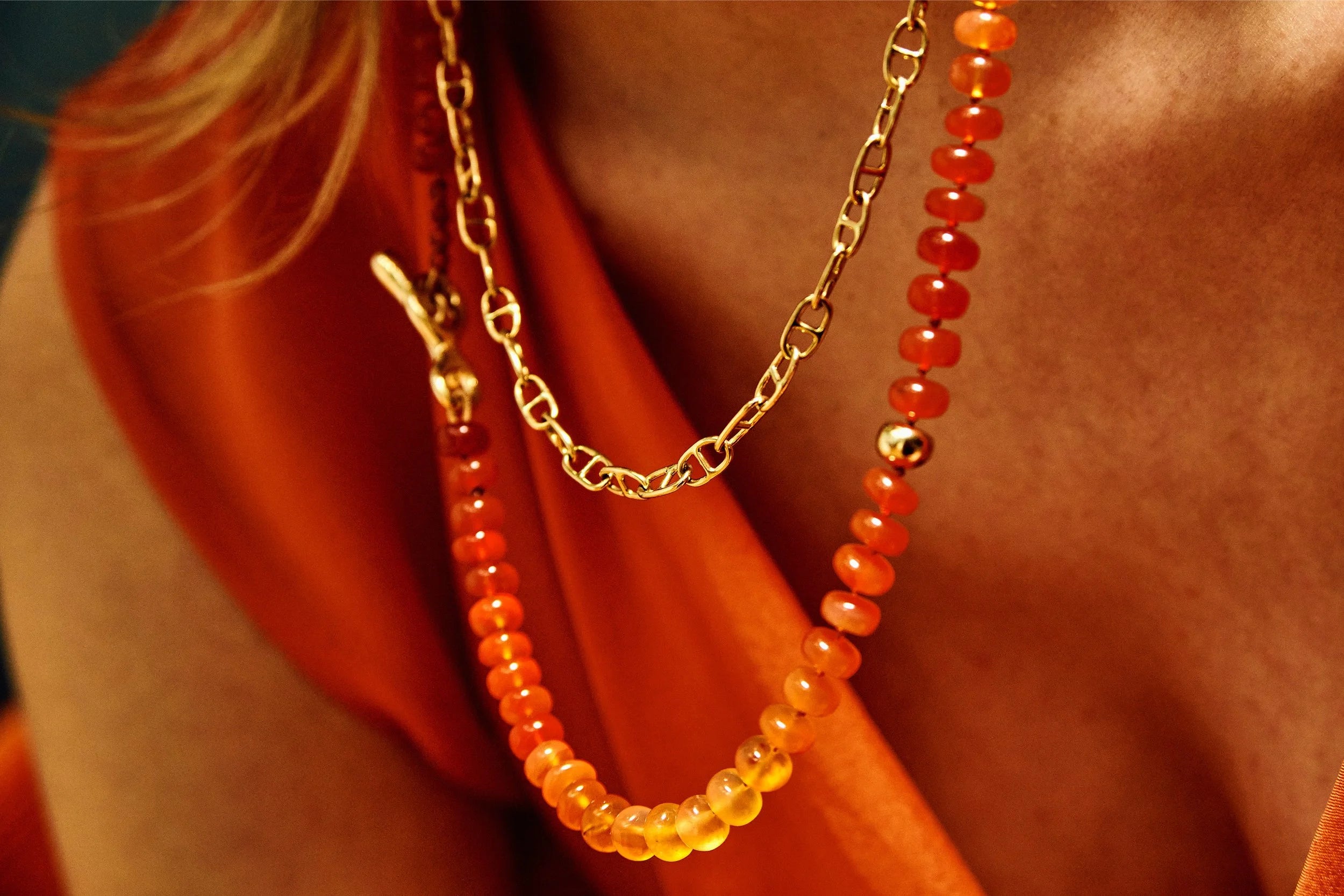 Talisman Fine Jewelry Anchored Handmade Chain in 14k Recycled Gold