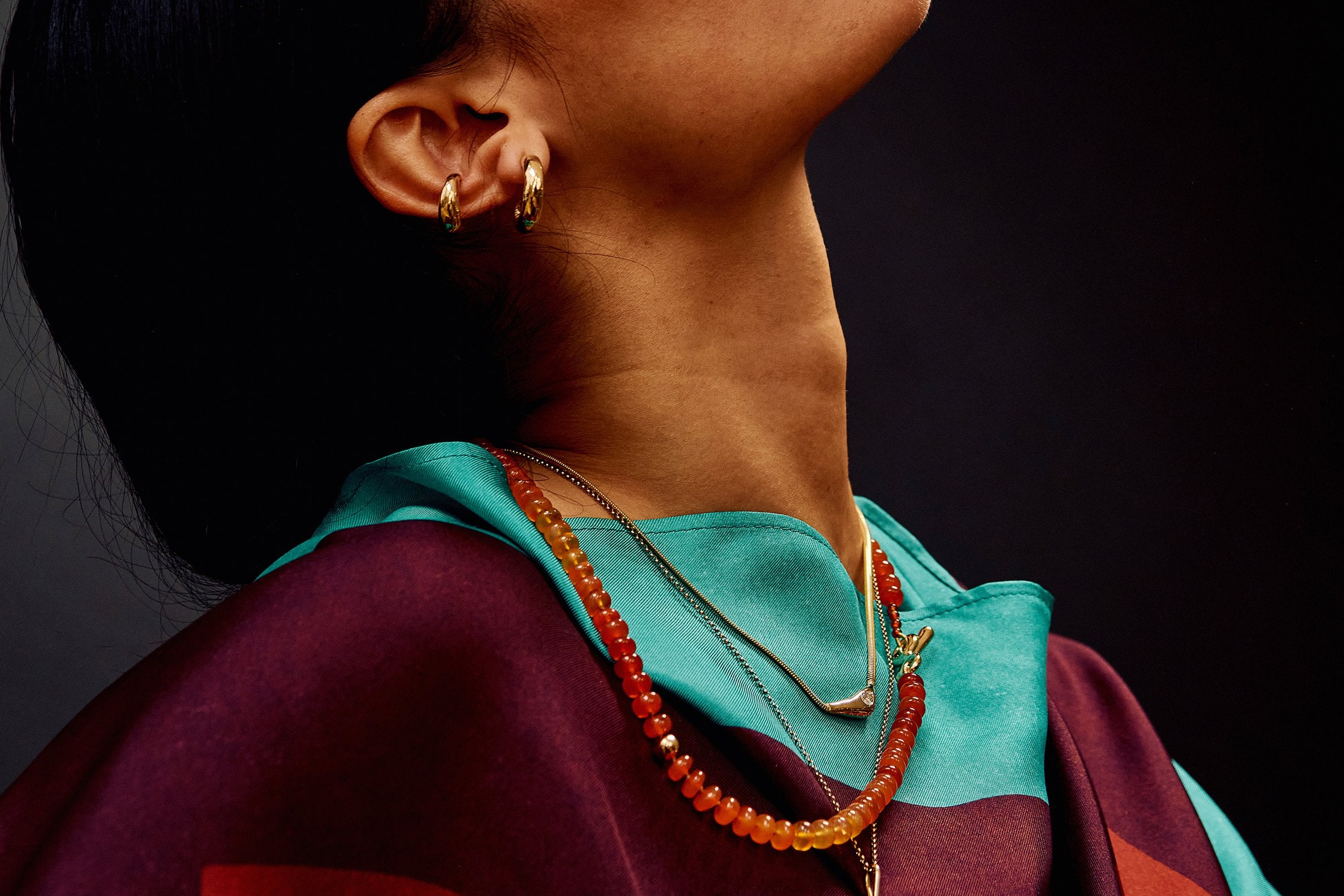 Talisman Fine Jewelry Rollo Hoops in 14k Recycled Gold