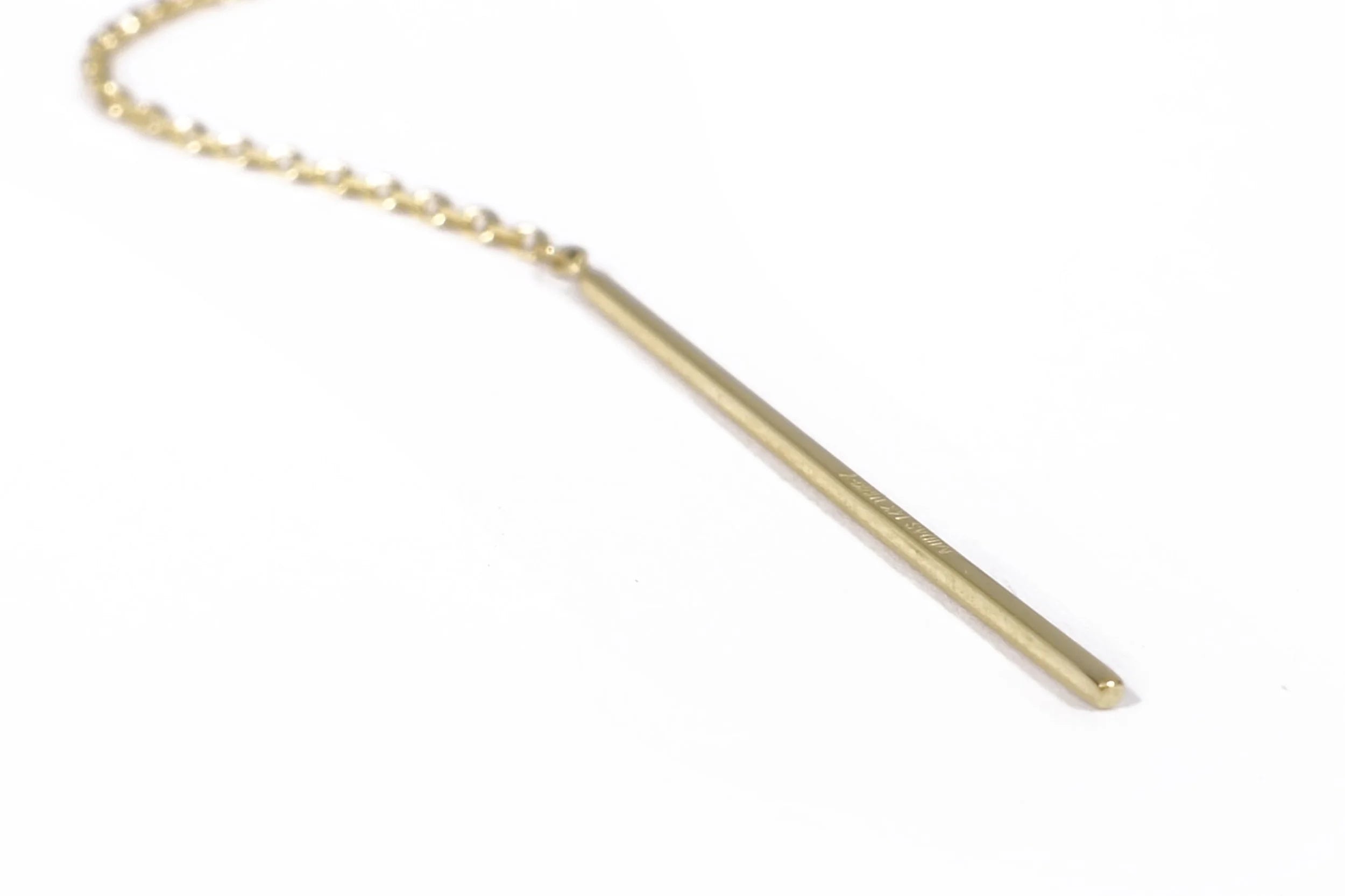 Talisman Fine Jewelry Linear Threader in 14k Gold