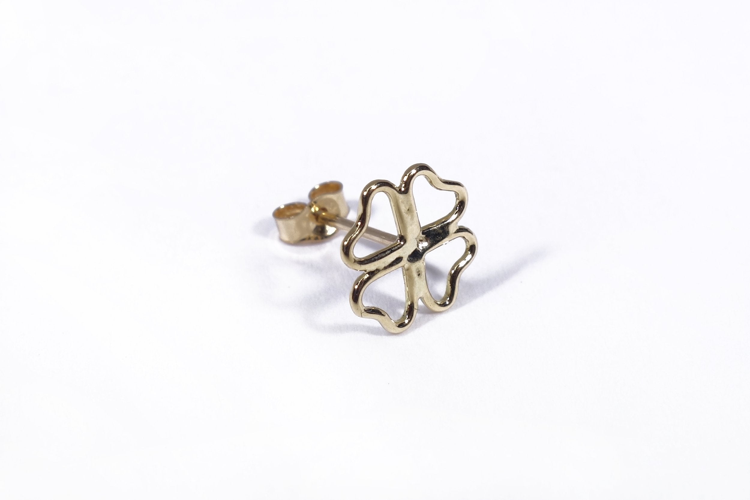 Talisman Fine Jewelry Lucky Clover Stud in 14k Recycled Gold