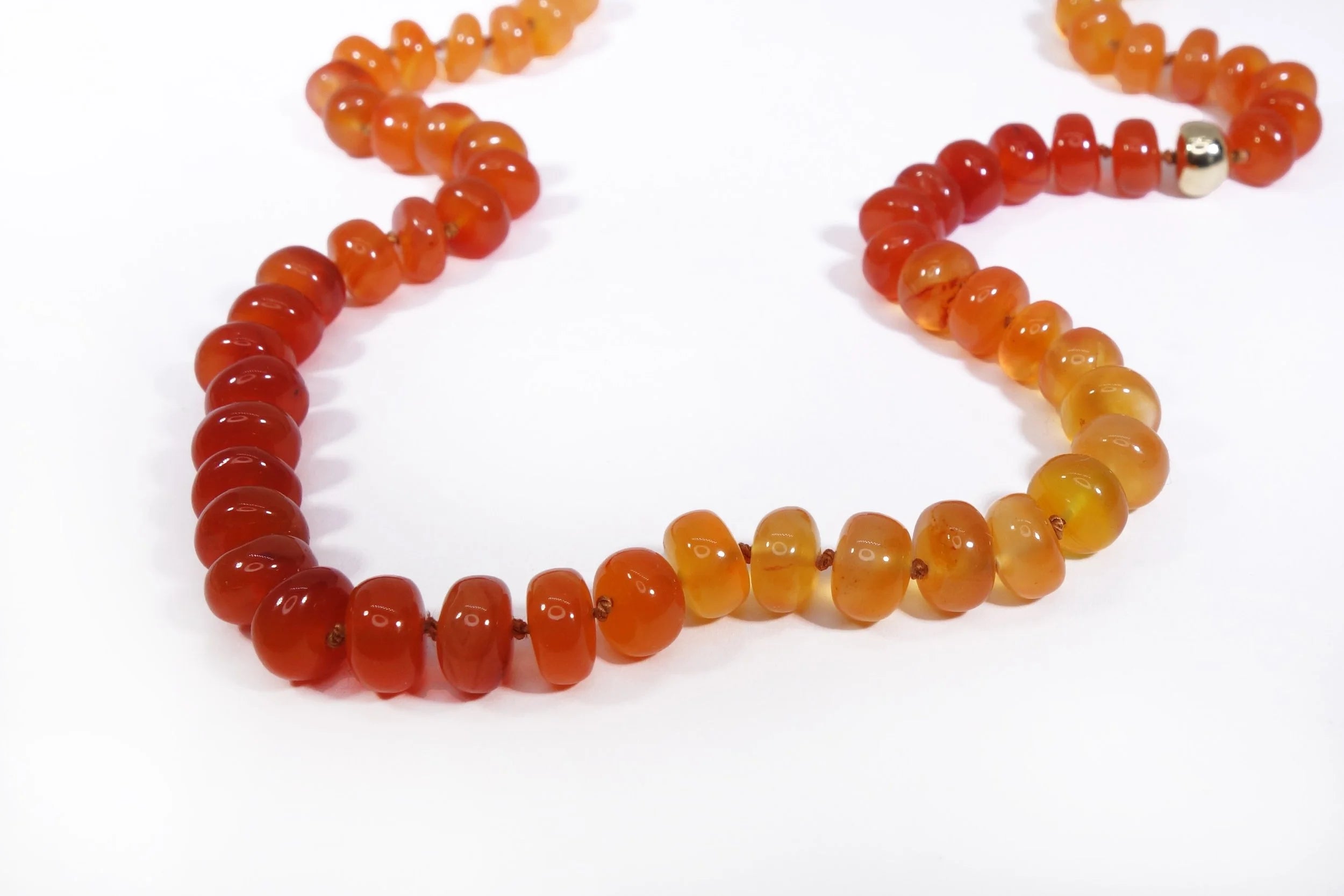 Talisman Fine Jewelry Prayer Necklace in Carnelian in Carnelian & 14k Recycled Gold