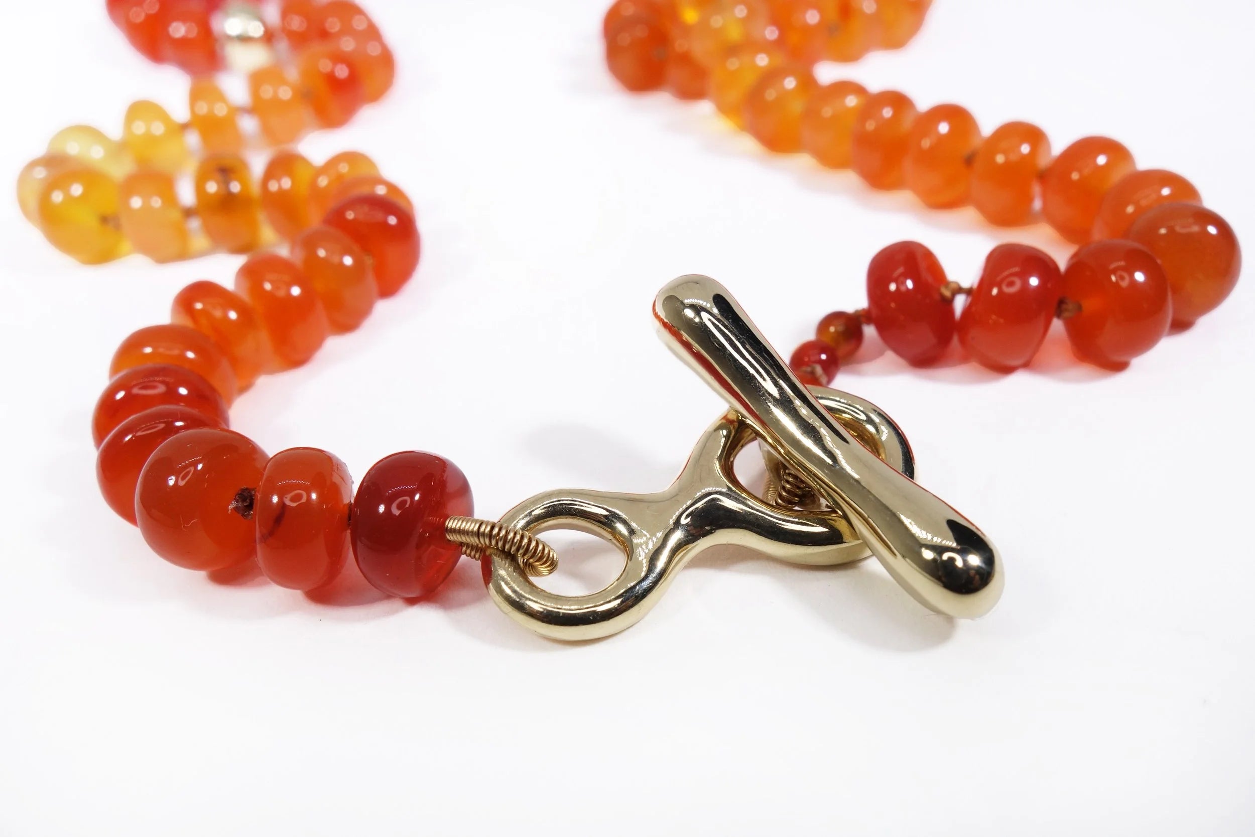 Talisman Fine Jewelry Prayer Necklace in Carnelian in Carnelian & 14k Recycled Gold