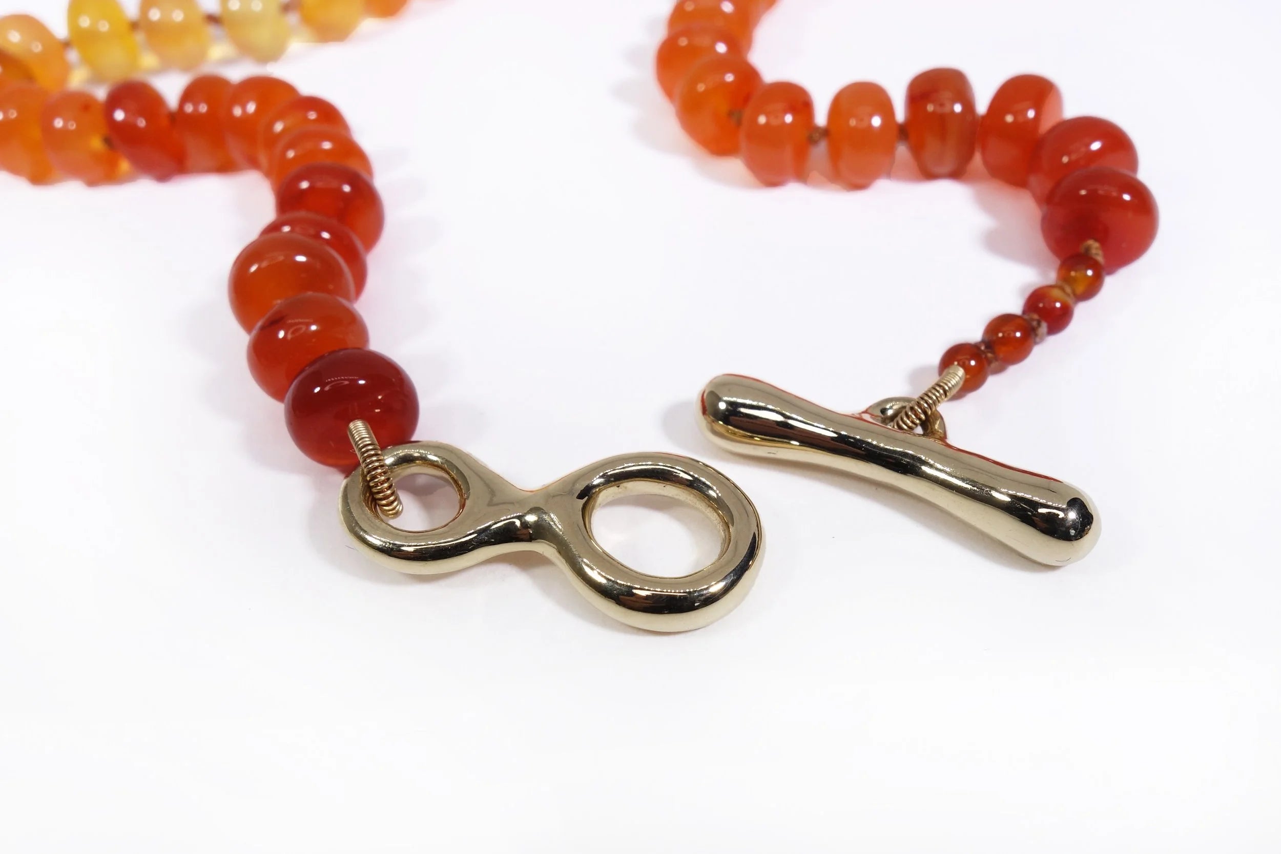 Talisman Fine Jewelry Prayer Necklace in Carnelian in Carnelian & 14k Recycled Gold