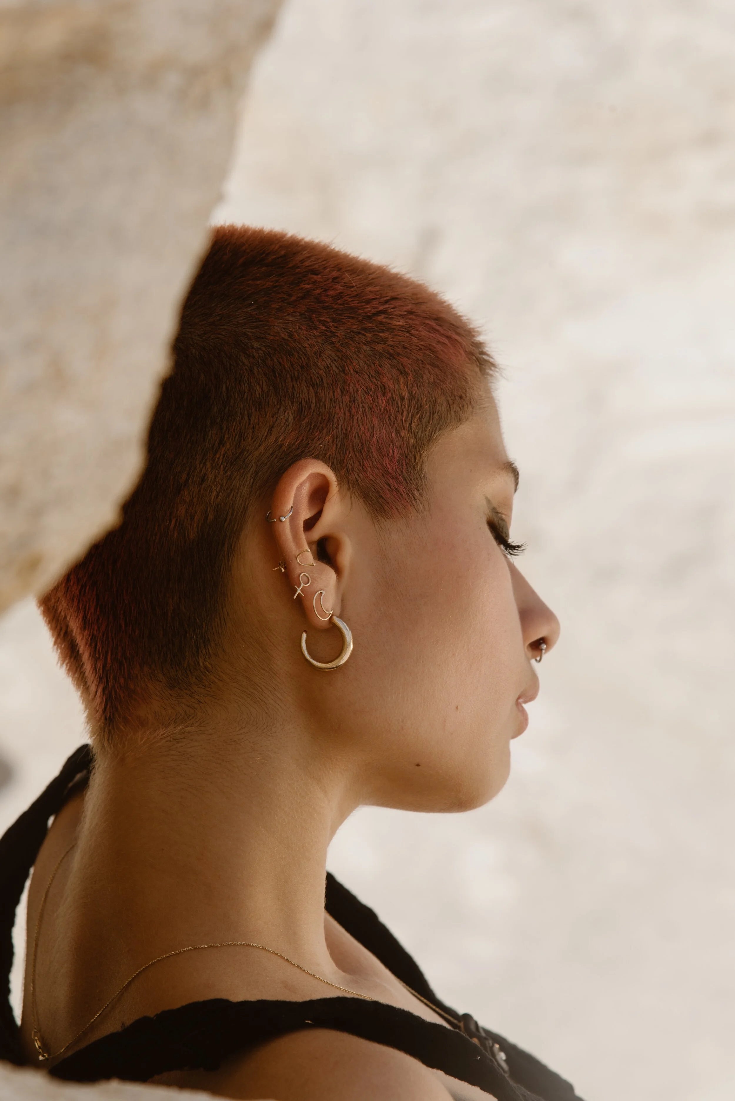 Talisman Fine Jewelry Moon Stud in 14k Recycled Gold