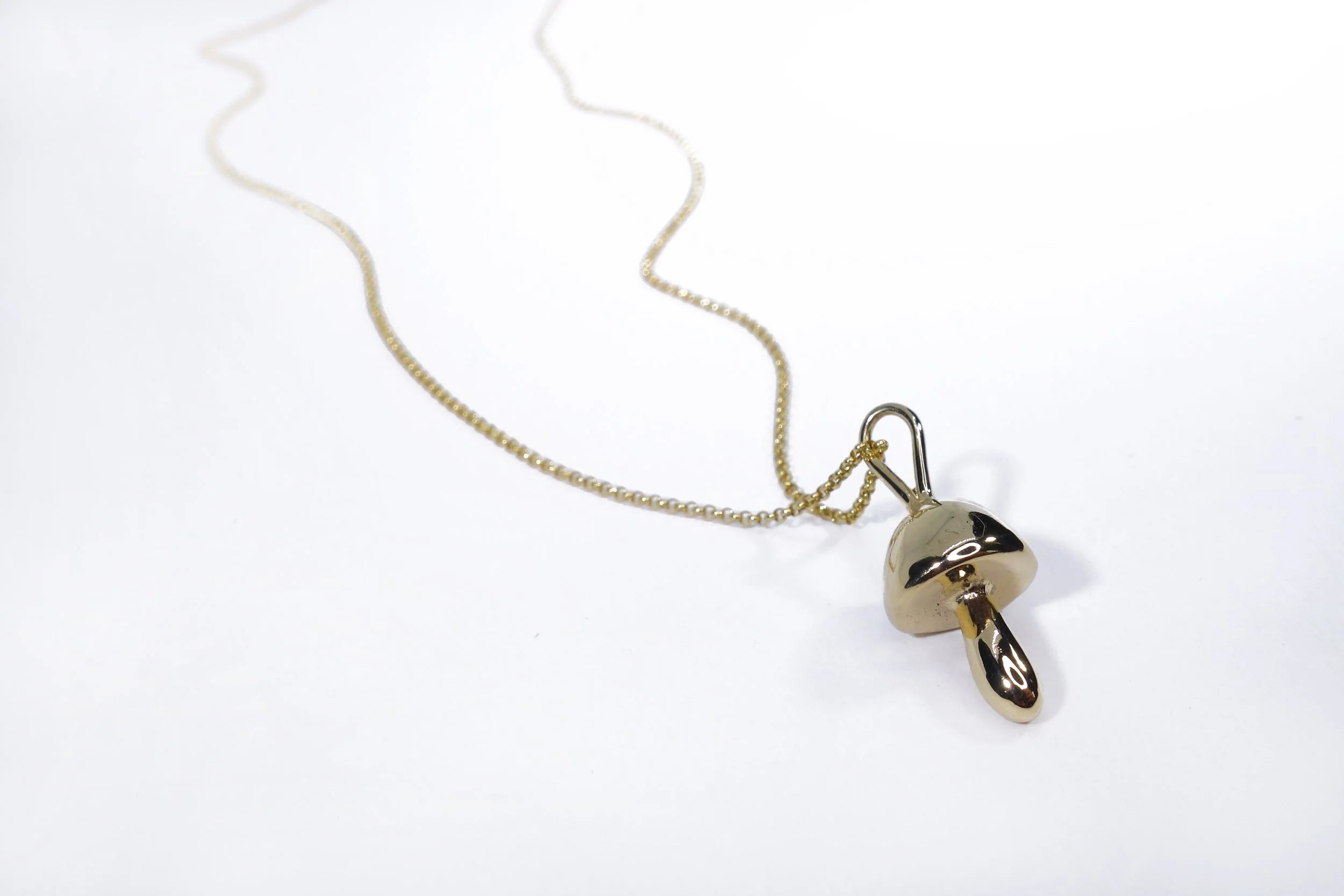 Talisman Fine Jewelry Shroom Necklace in 14k Recycled Gold
