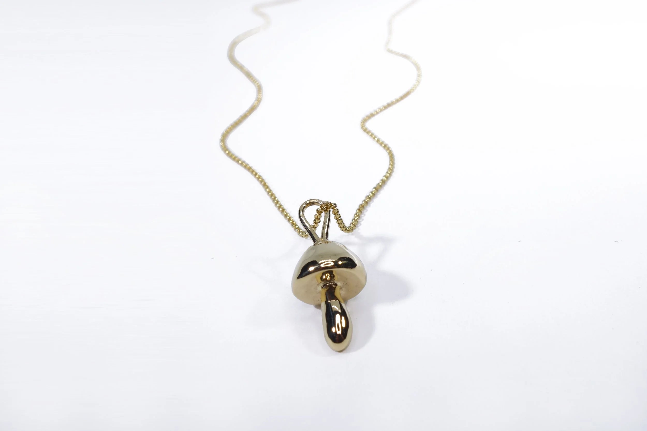 Talisman Fine Jewelry Shroom Necklace in 14k Recycled Gold
