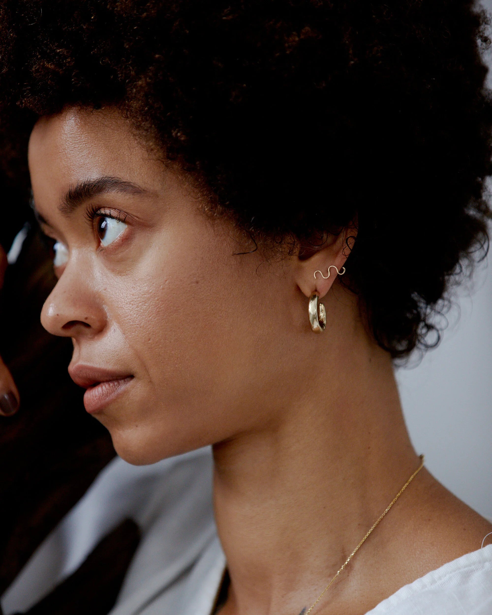 Talisman Fine Jewelry Wave Stud in 14k Recycled Gold