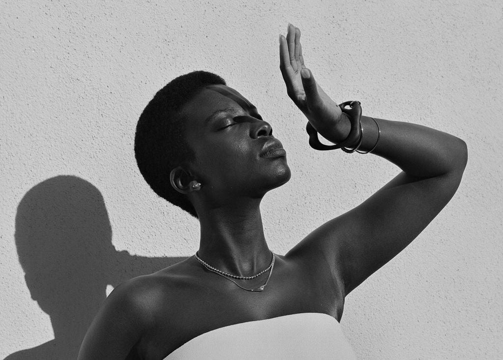 talisman fine jewelry spring 2026 sculptural jewelry collection black and white film image