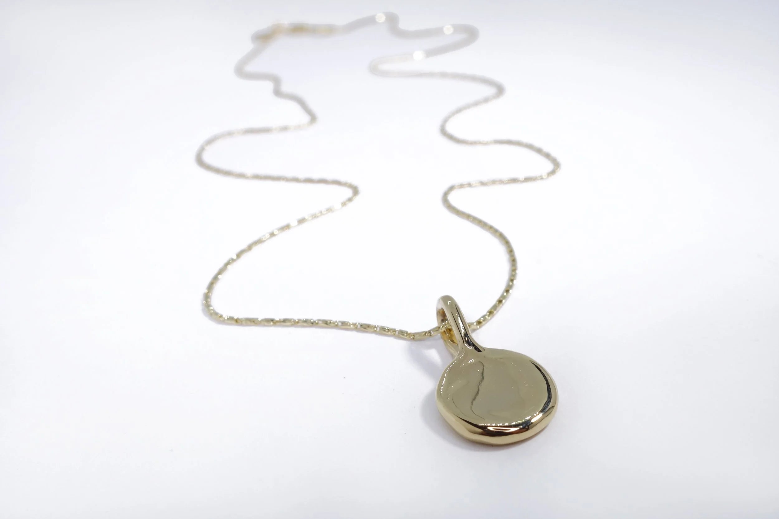 Talisman Fine Jewelry Alex Engravable Amulet Necklace in 14k Recycled Gold