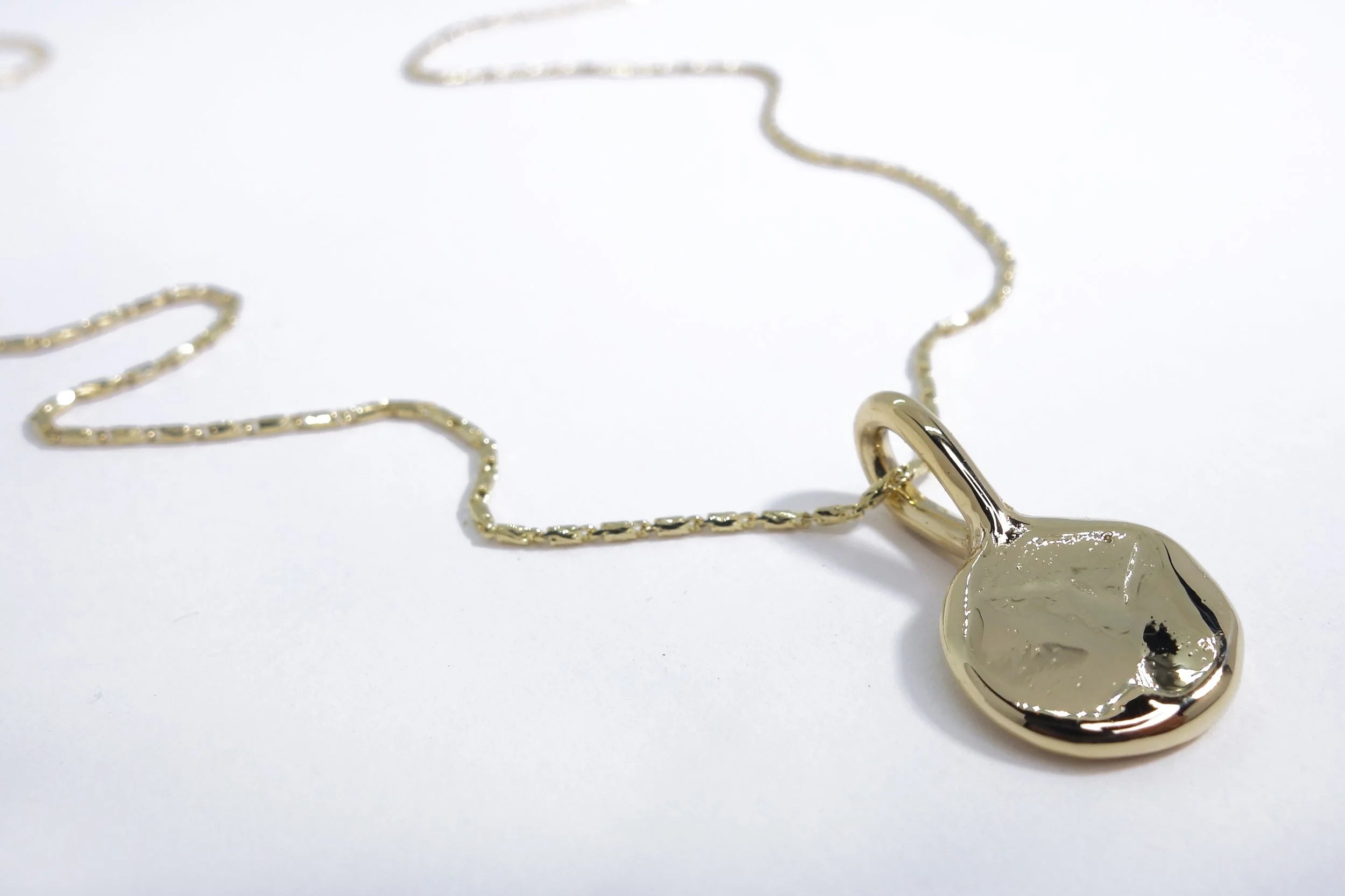 Talisman Fine Jewelry Alex Engravable Amulet Necklace in 14k Recycled Gold