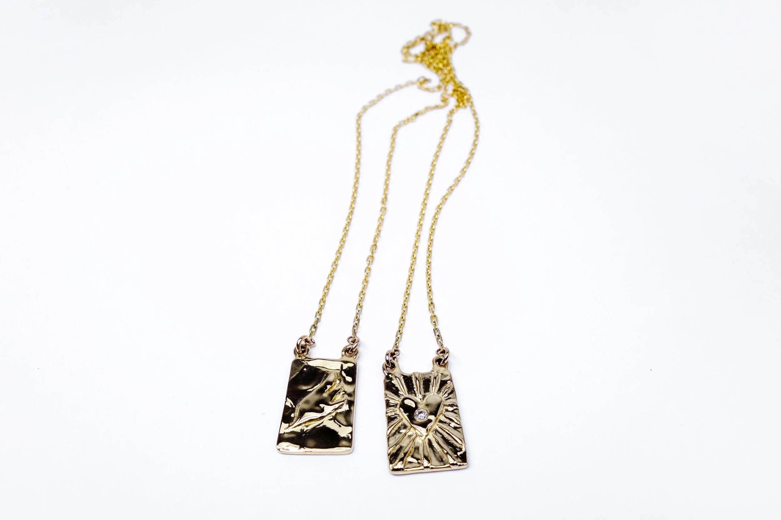 Talisman Fine Jewelry Angelic Light Scapular Necklace in Diamond & 14k Recycled Gold