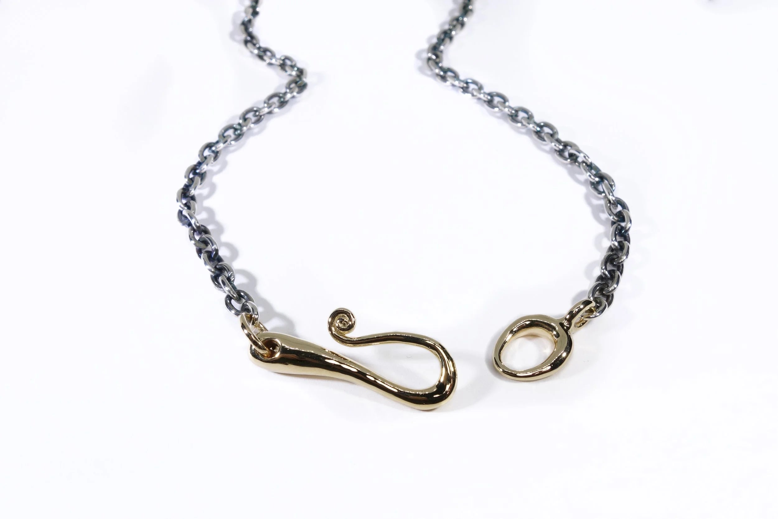 Talisman Fine Jewelry Duality Necklace in Sterling Silver & 14k Recycled Gold