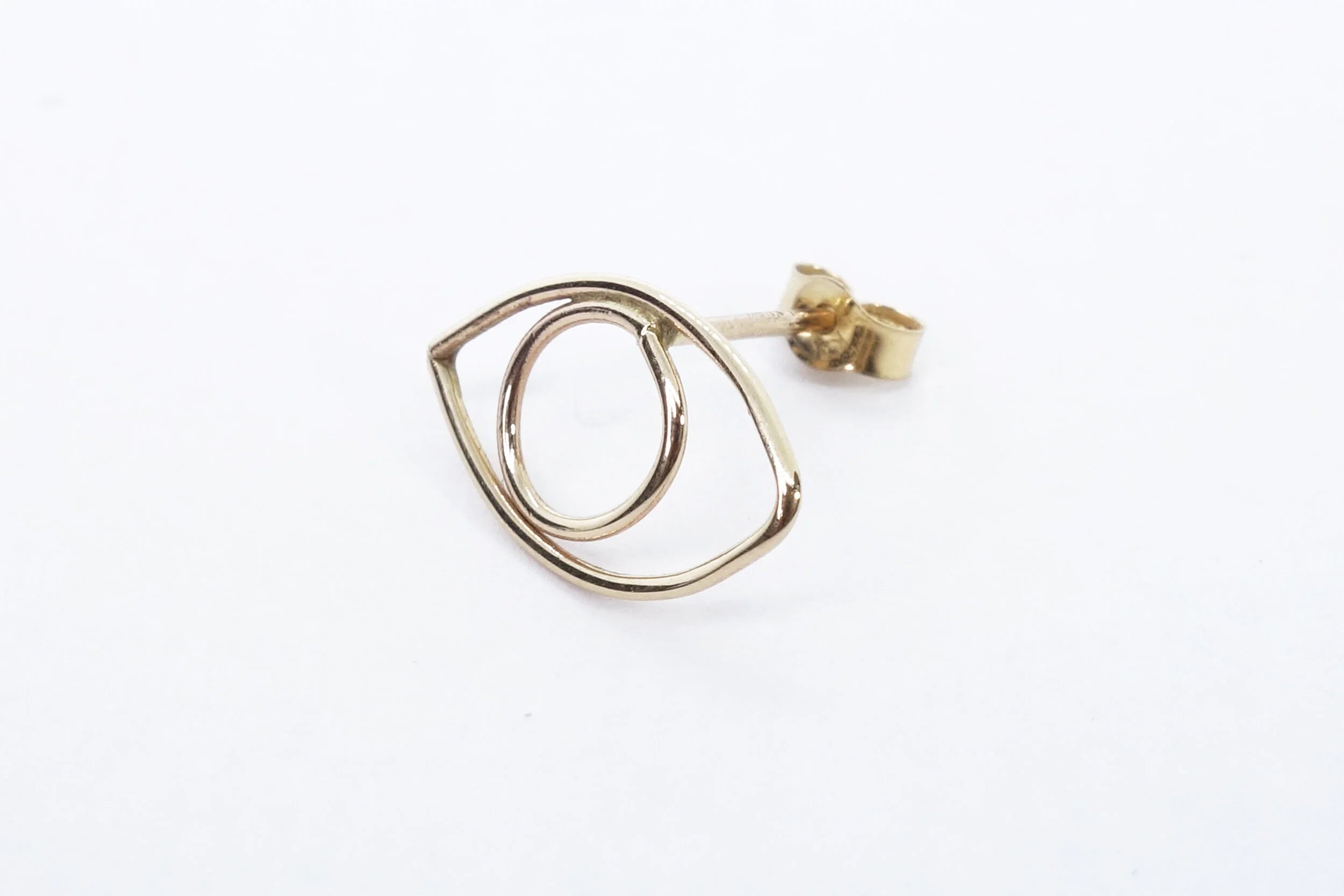 Talisman Fine Jewelry Protective Eye Stud in 14k Recycled Gold