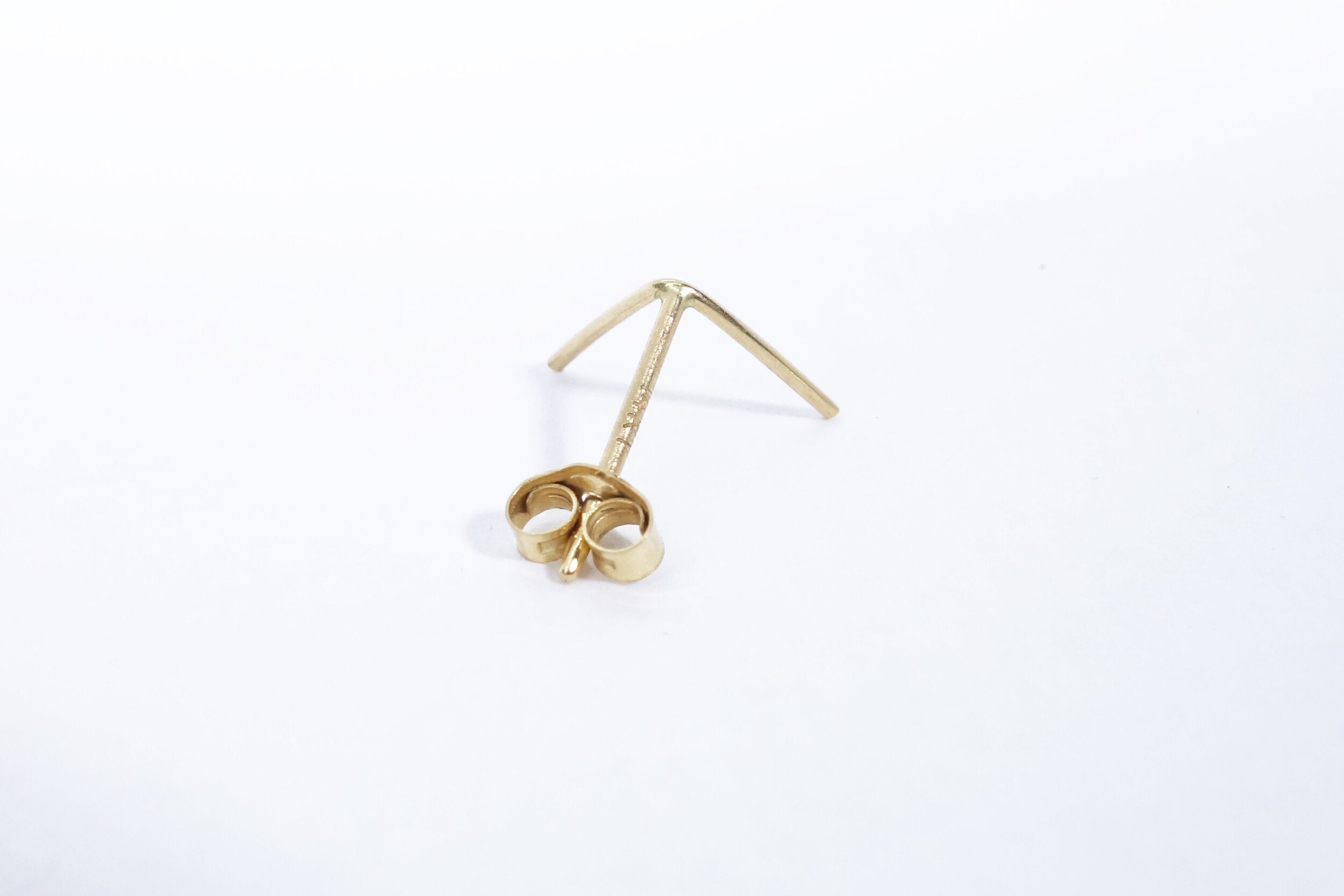Talisman Fine Jewelry V Stud in 14k Recycled Gold