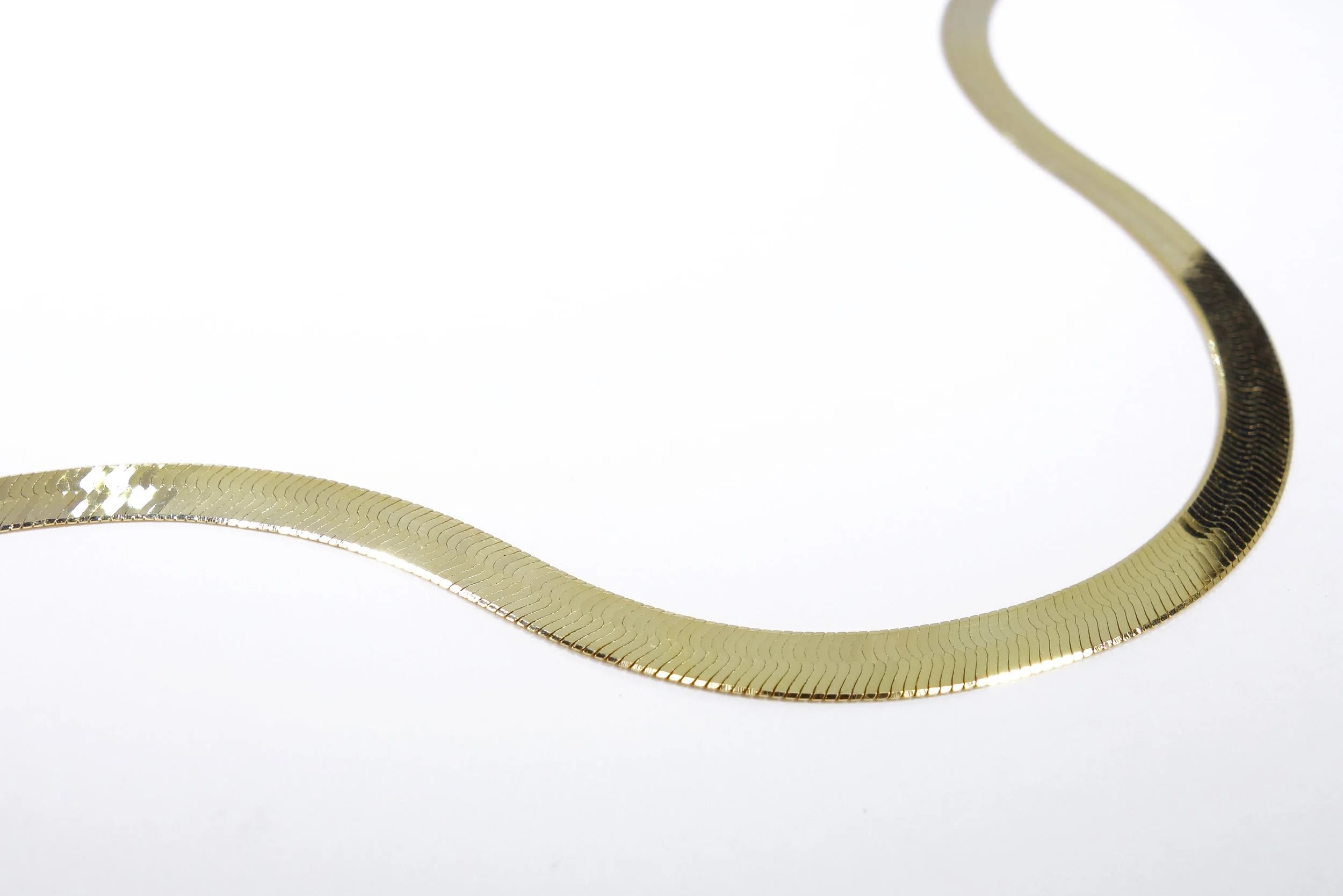 Talisman Fine Jewelry Flow Gold Herringbone Chain in 14k Gold