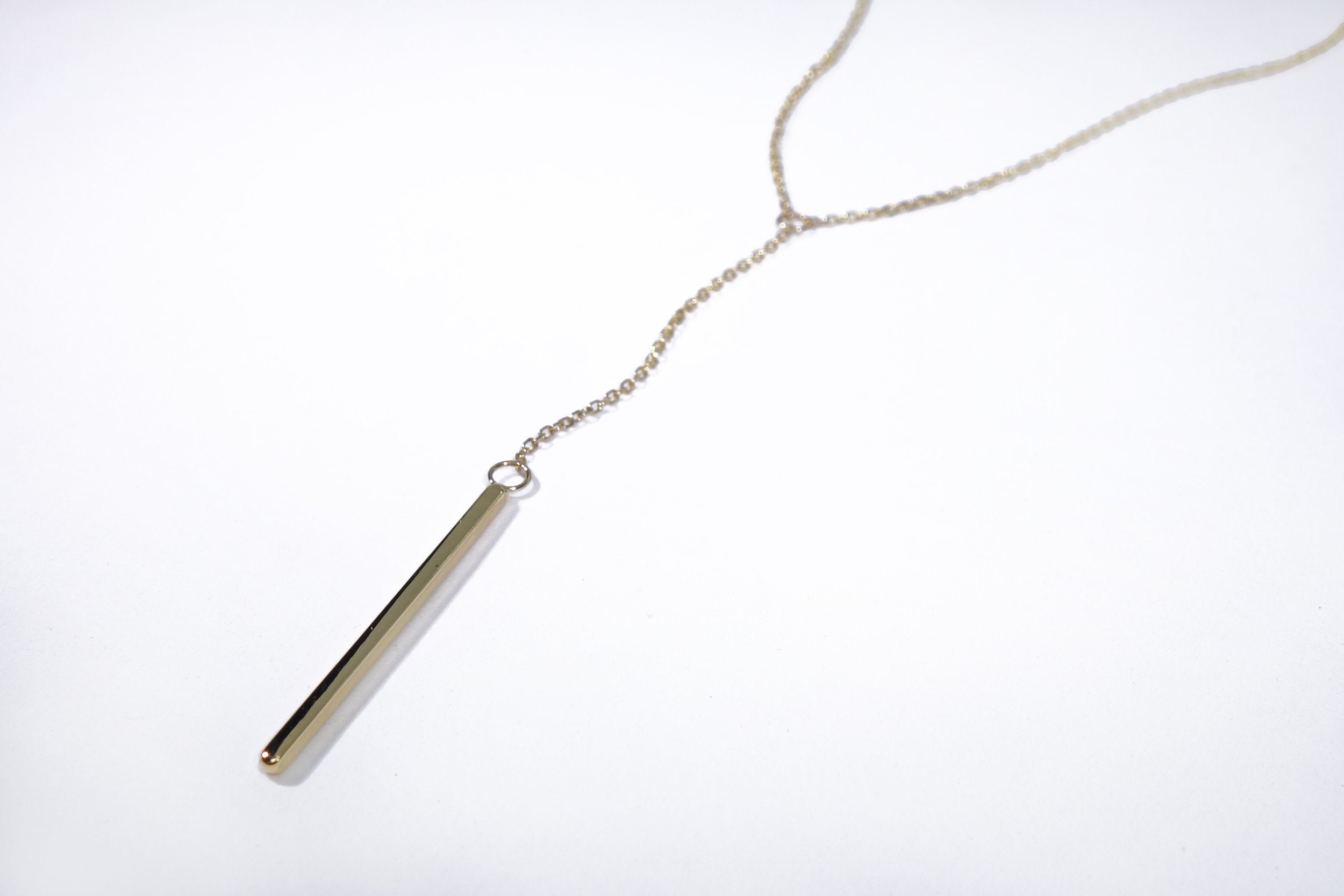 Talisman Fine Jewelry Linear Y Necklace in Diamond & 14k Recycled Gold