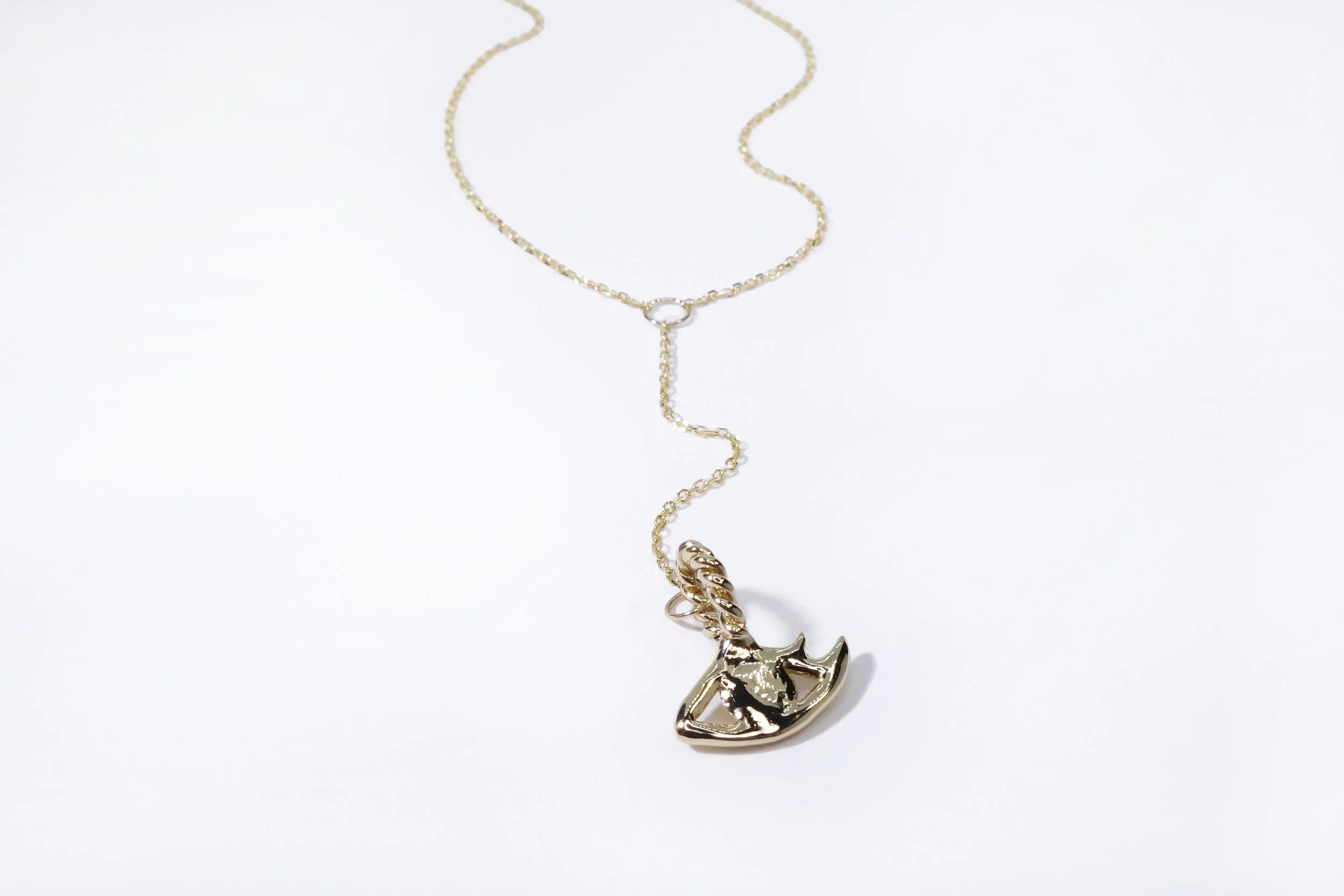 Talisman Fine Jewelry Mini Protective Eye Y Necklace in Diamond & 14k Recycled Gold