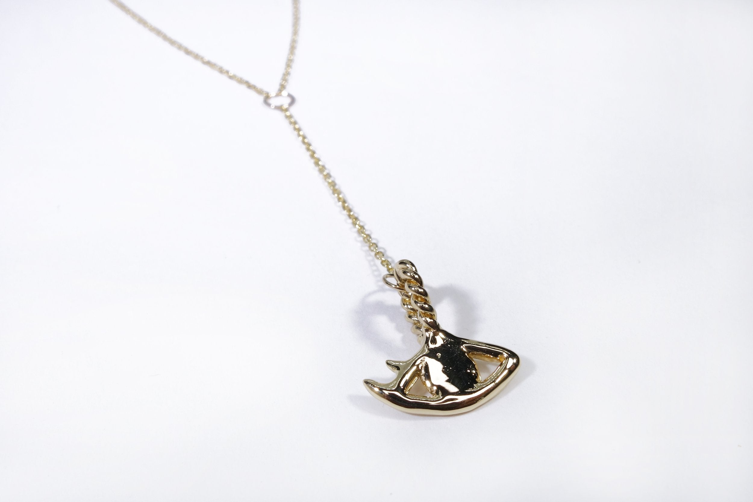 Talisman Fine Jewelry Mini Protective Eye Y Necklace in Diamond & 14k Recycled Gold