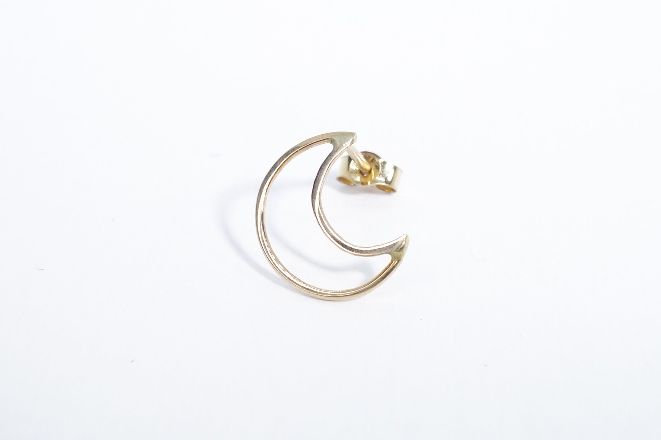 Talisman Fine Jewelry Moon Stud in 14k Recycled Gold