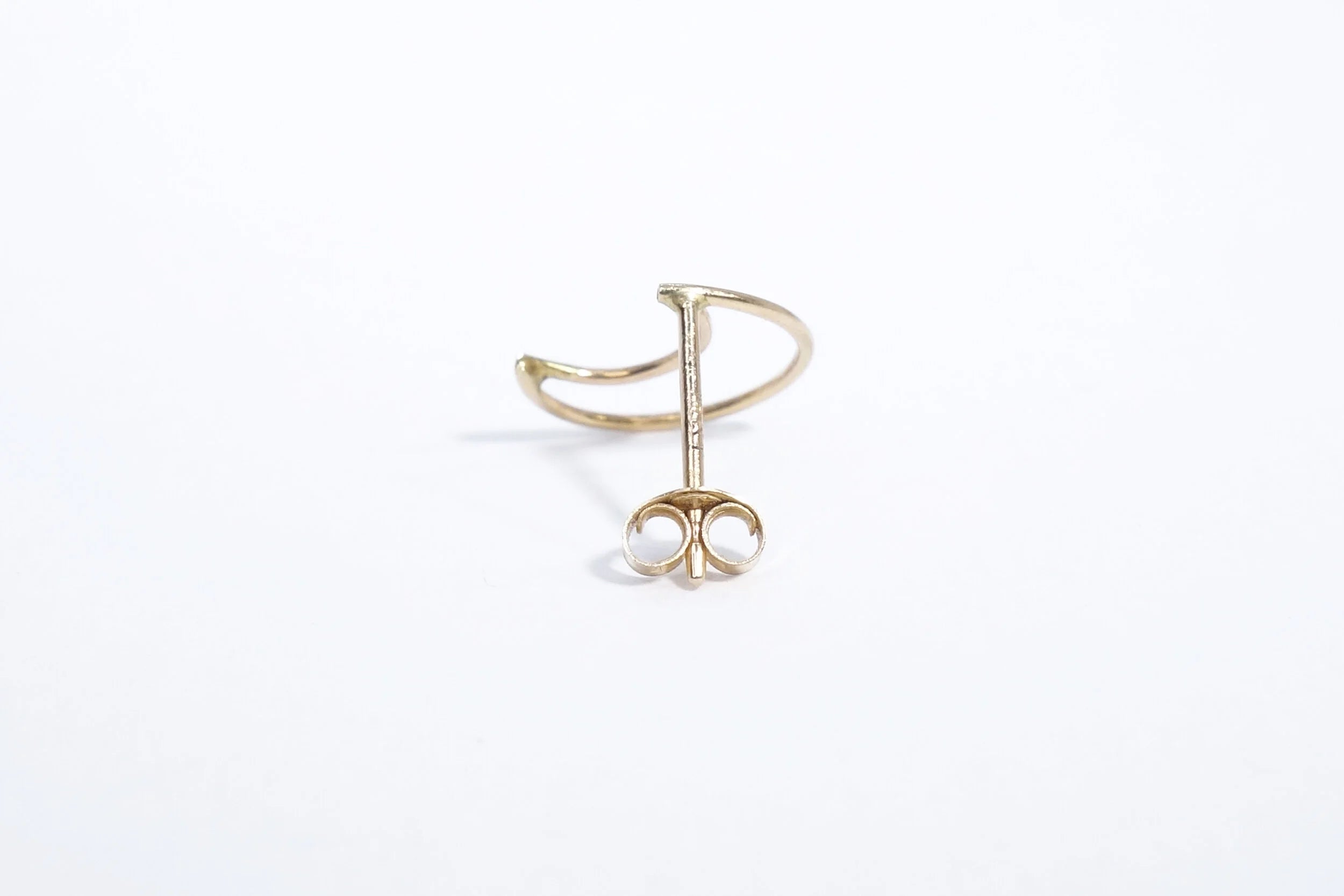 Talisman Fine Jewelry Moon Stud in 14k Recycled Gold
