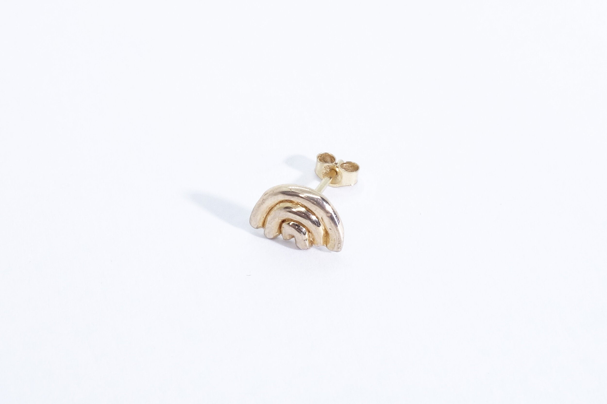 Talisman Fine Jewelry Rainbow Stud in 14k Recycled Gold