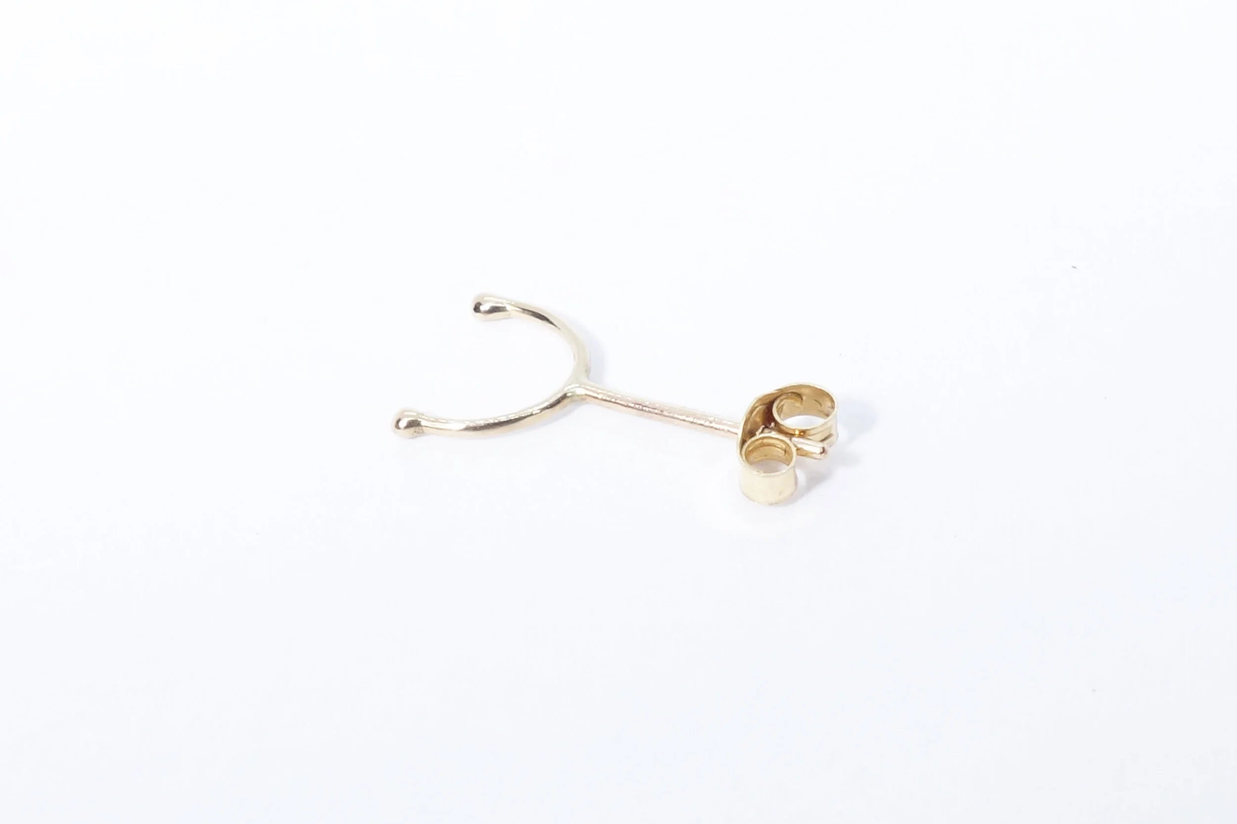 Talisman Fine Jewelry Outward Arc Stud in 14k Recycled Gold
