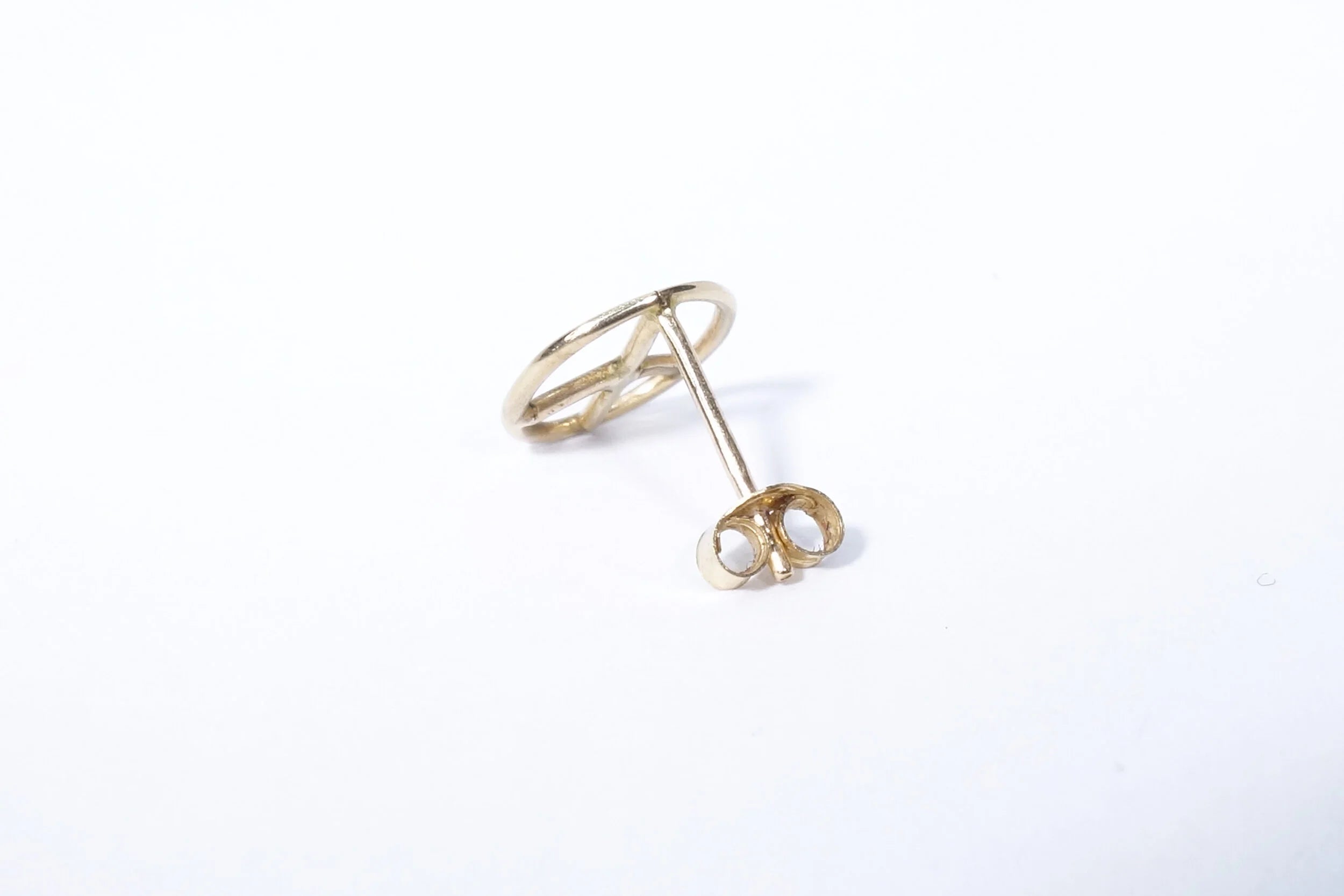 Talisman Fine Jewelry Peace Sign Stud in 14k Recycled Gold