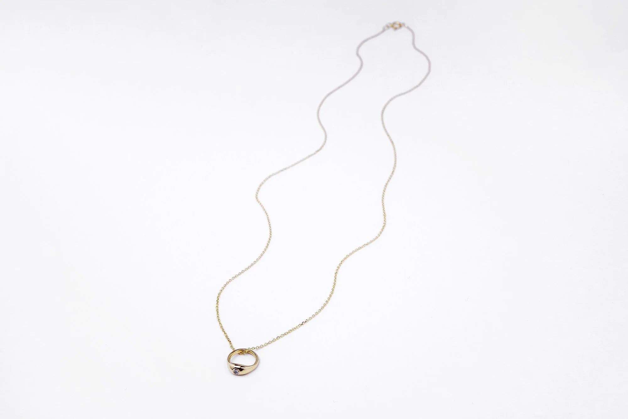 Talisman Fine Jewelry Fairy Ring Necklace in Diamond & 14k Recycled Gold