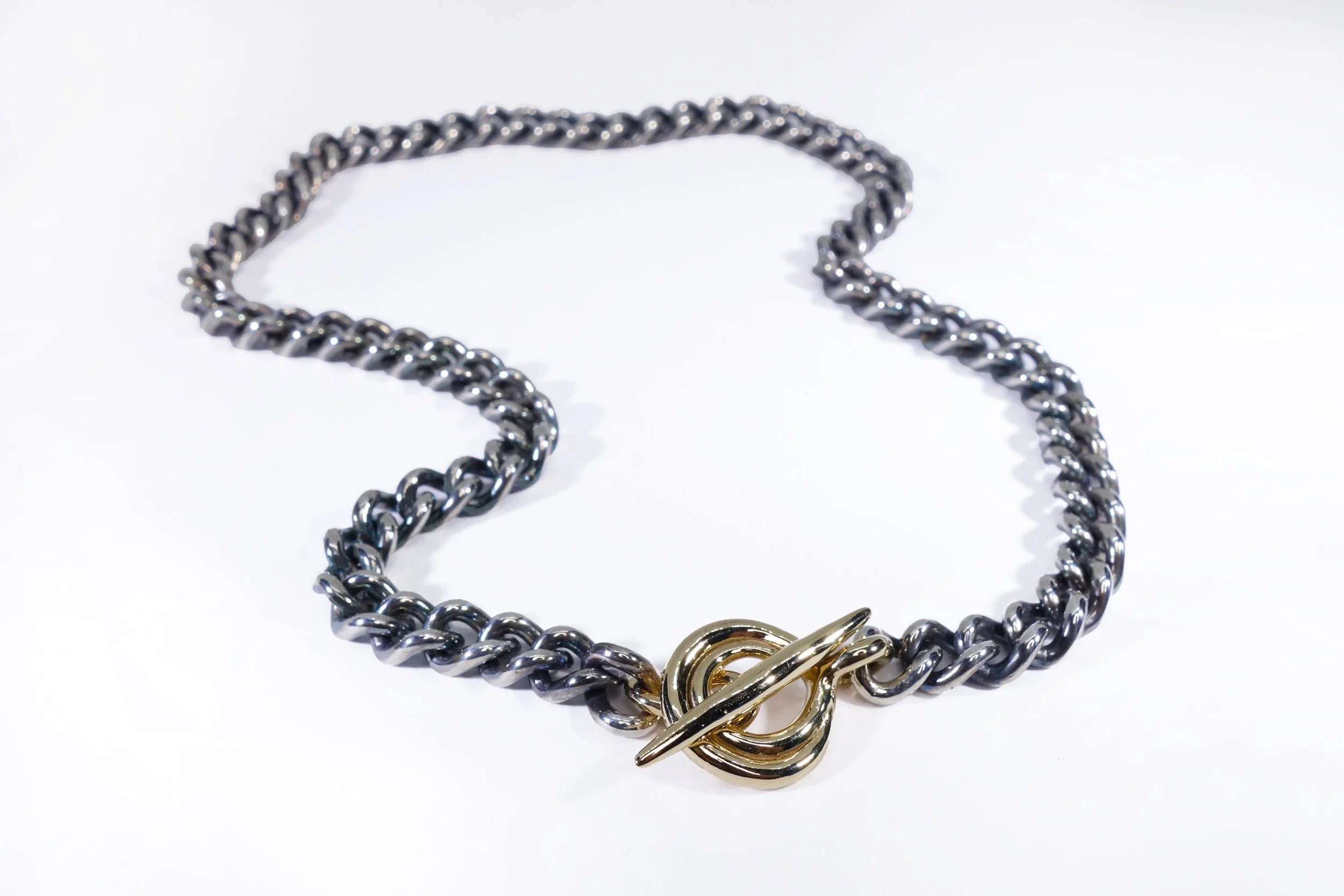 Talisman Fine Jewelry Vortex Necklace in Sterling Silver & 14k Recycled Gold
