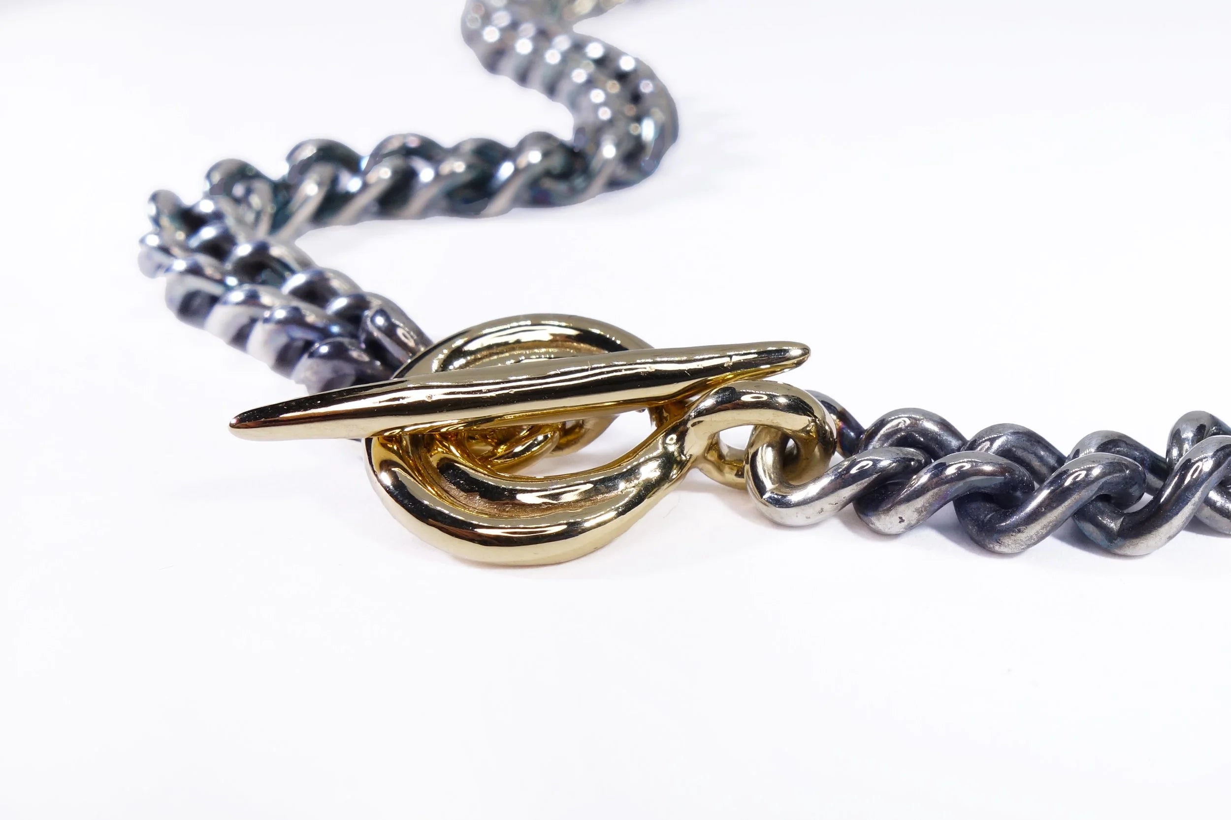 Talisman Fine Jewelry Vortex Necklace in Sterling Silver & 14k Recycled Gold
