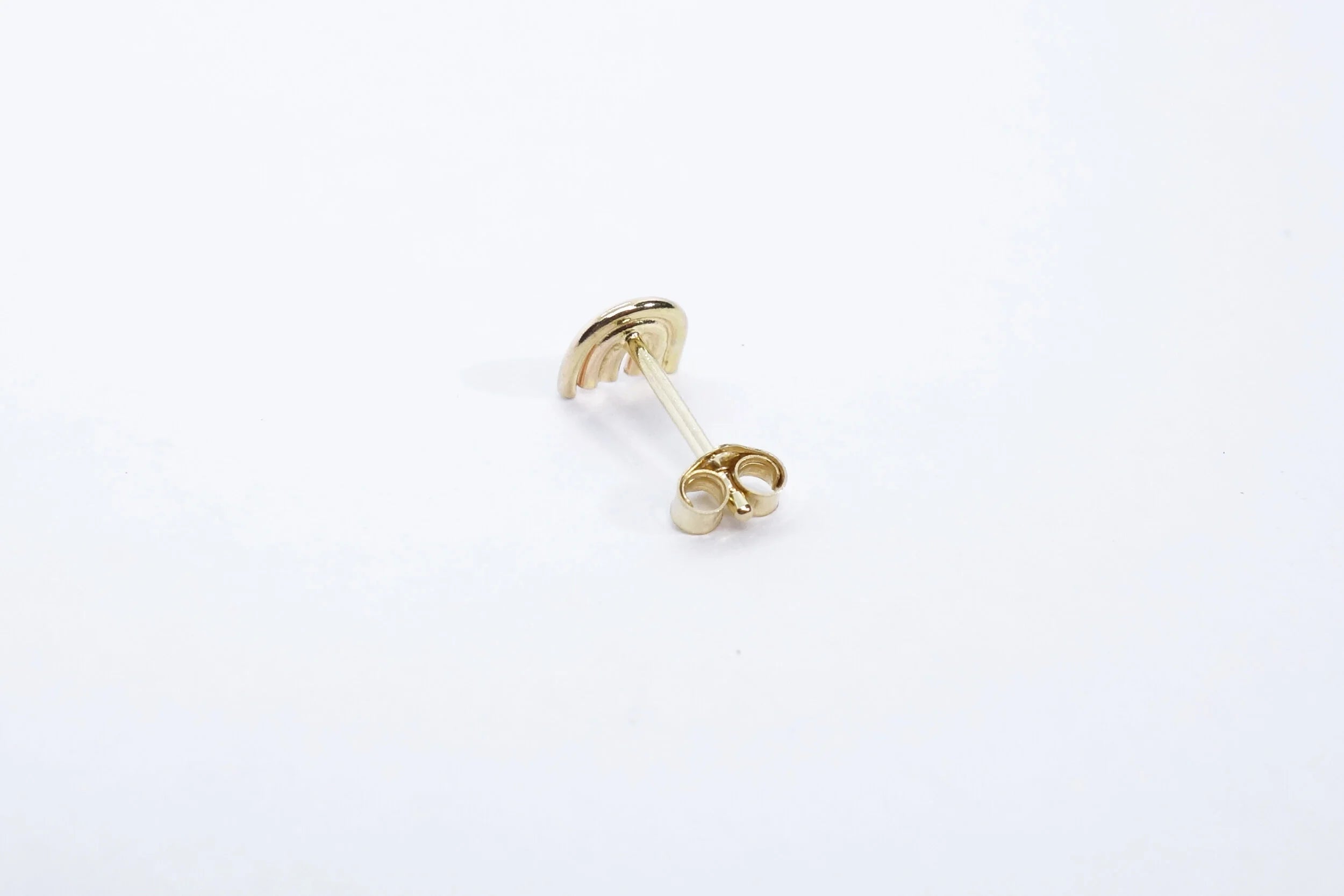 Talisman Fine Jewelry Mini Rainbow Stud in 14k Recycled Gold