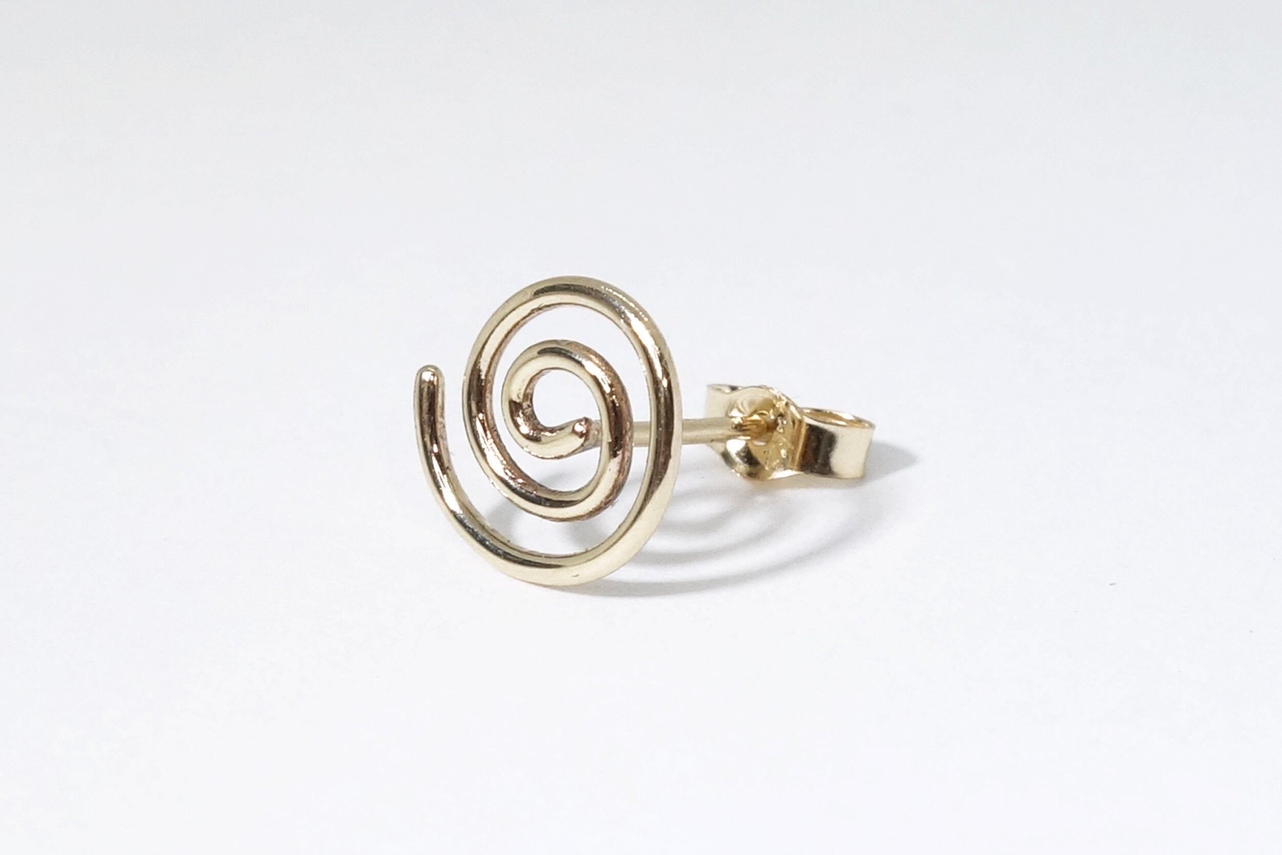 Talisman Fine Jewelry Spiral Stud in 14k Recycled Gold