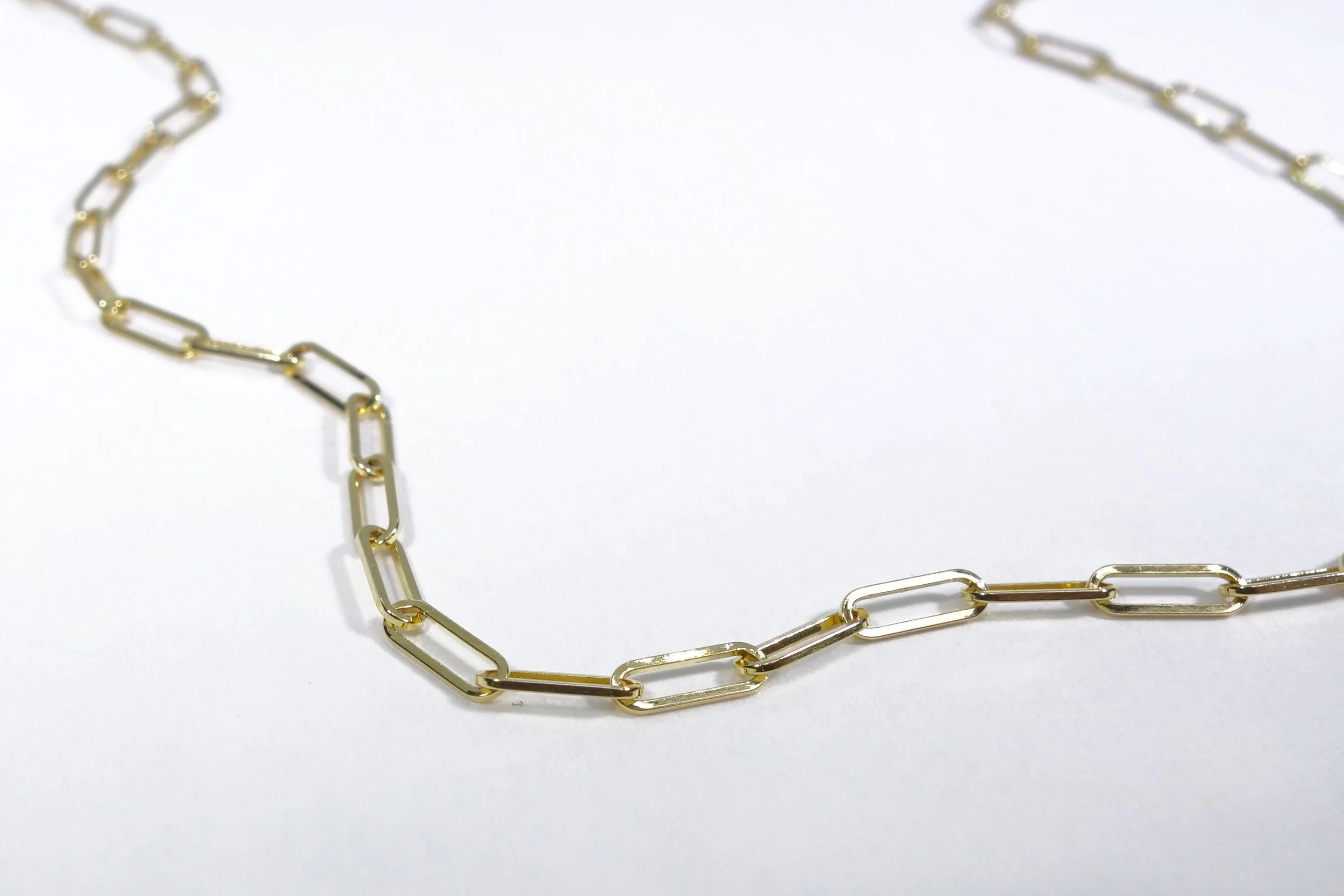 Talisman Fine Jewelry Linked Gold Paperclip Chain in 14k Gold