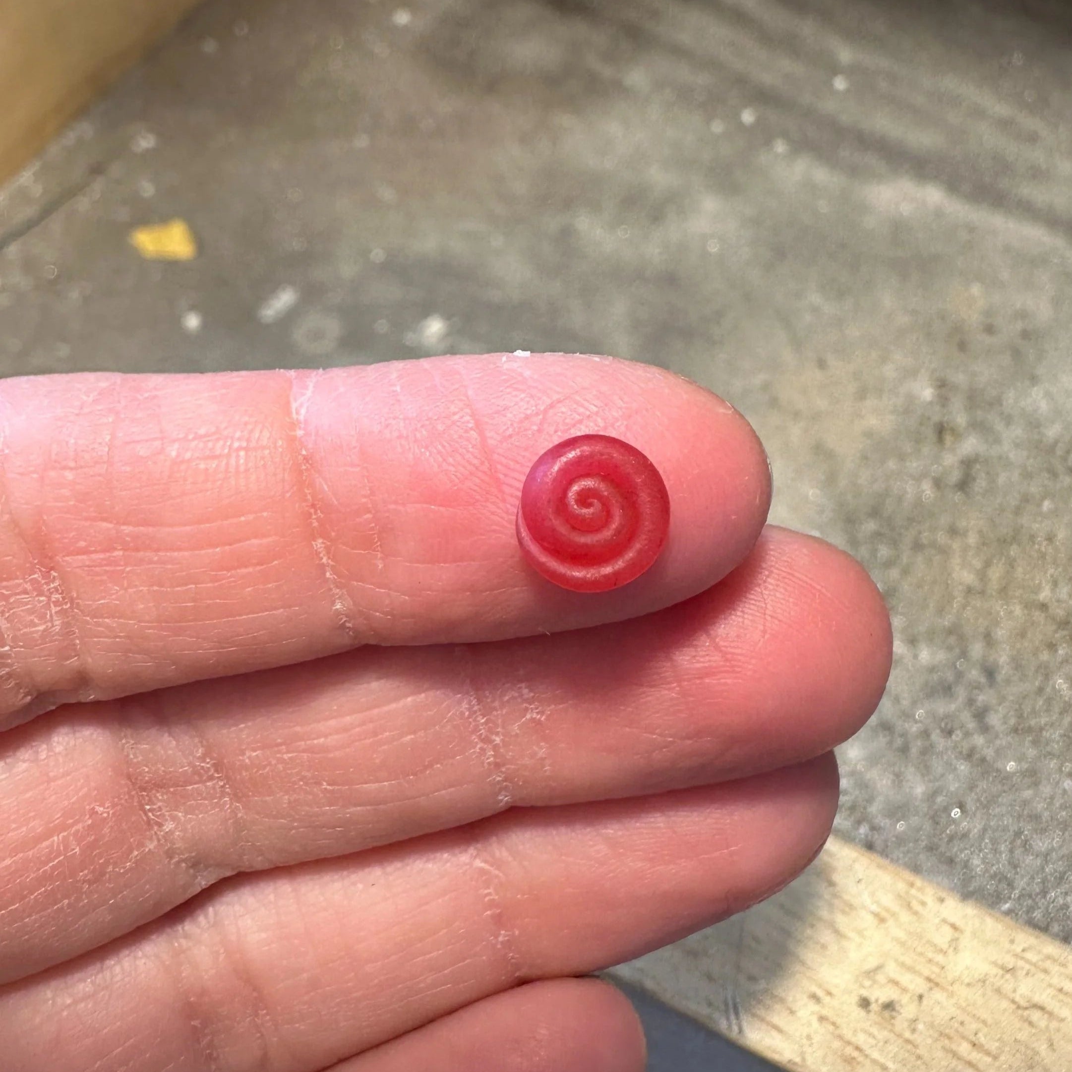 spiral stud wax model in lost-wax casting