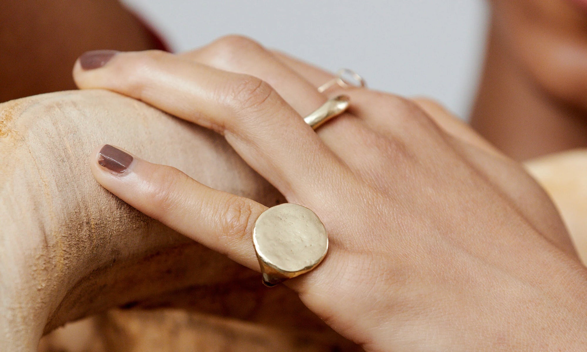 The Ra Pinky Signet is a powerful statement piece. Hand carved and cast in recycled 14k gold using traditional lost wax casting techniques.