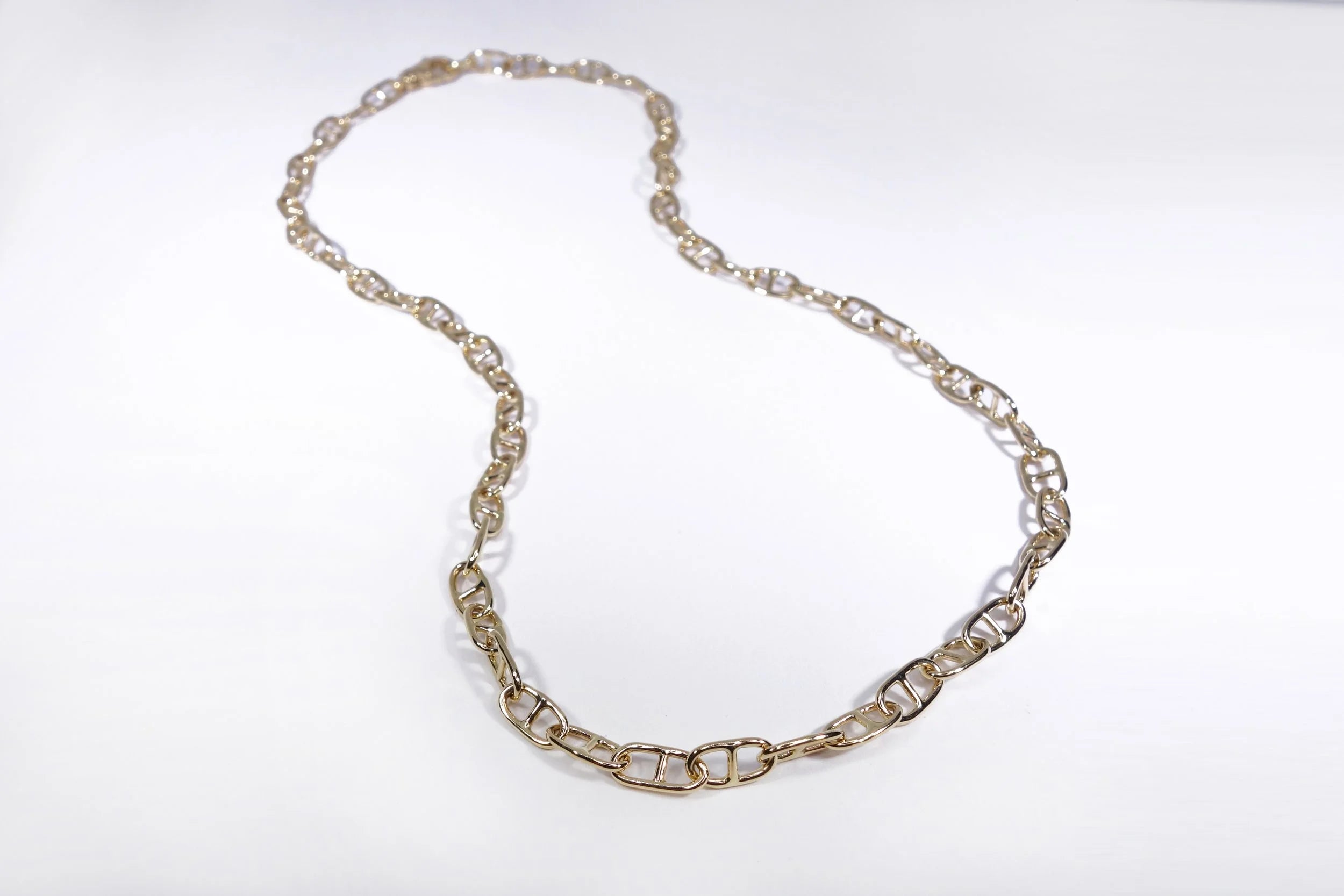 Talisman Fine Jewelry Anchored Handmade Chain in 14k Recycled Gold