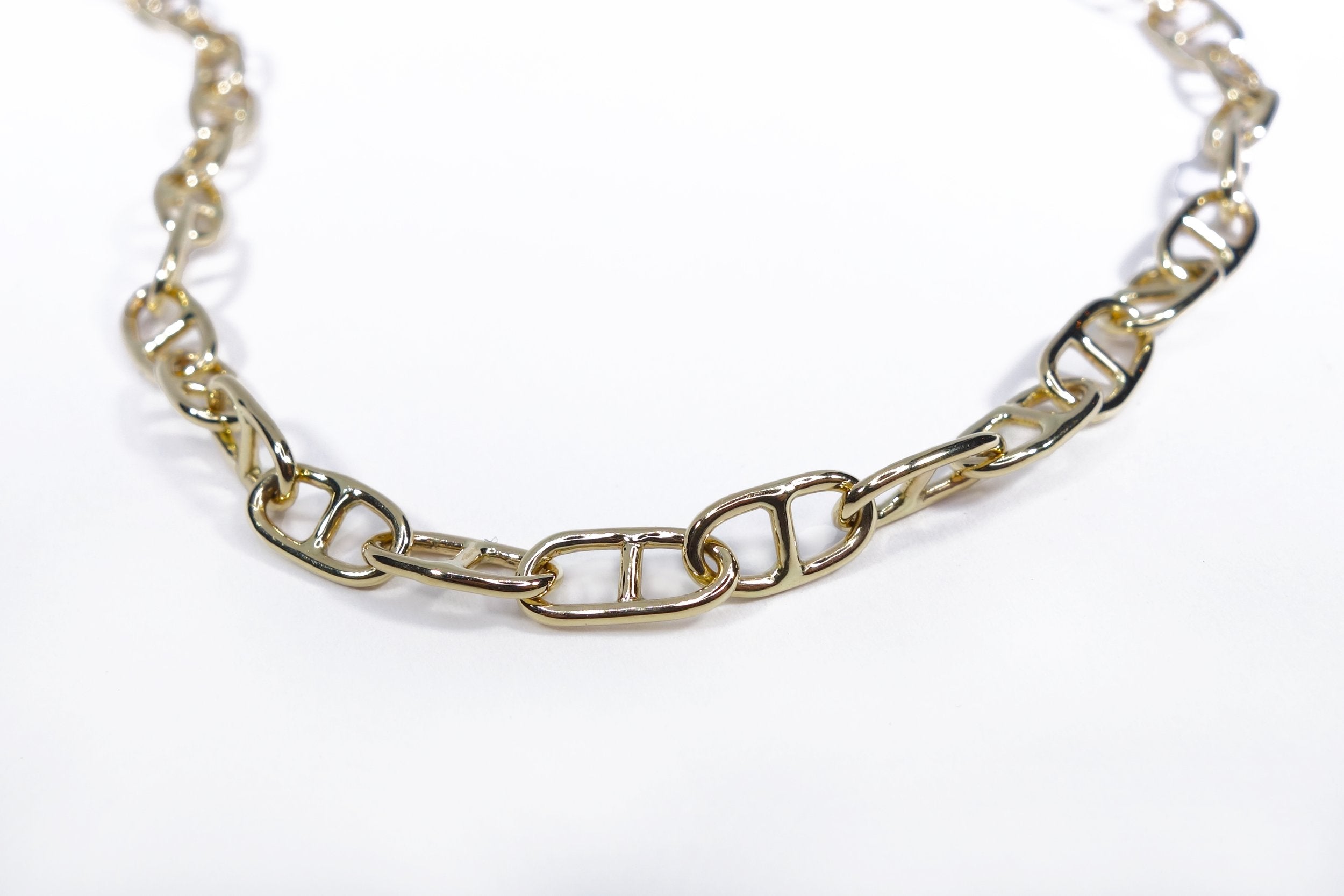 Talisman Fine Jewelry Anchored Handmade Chain in 14k Recycled Gold