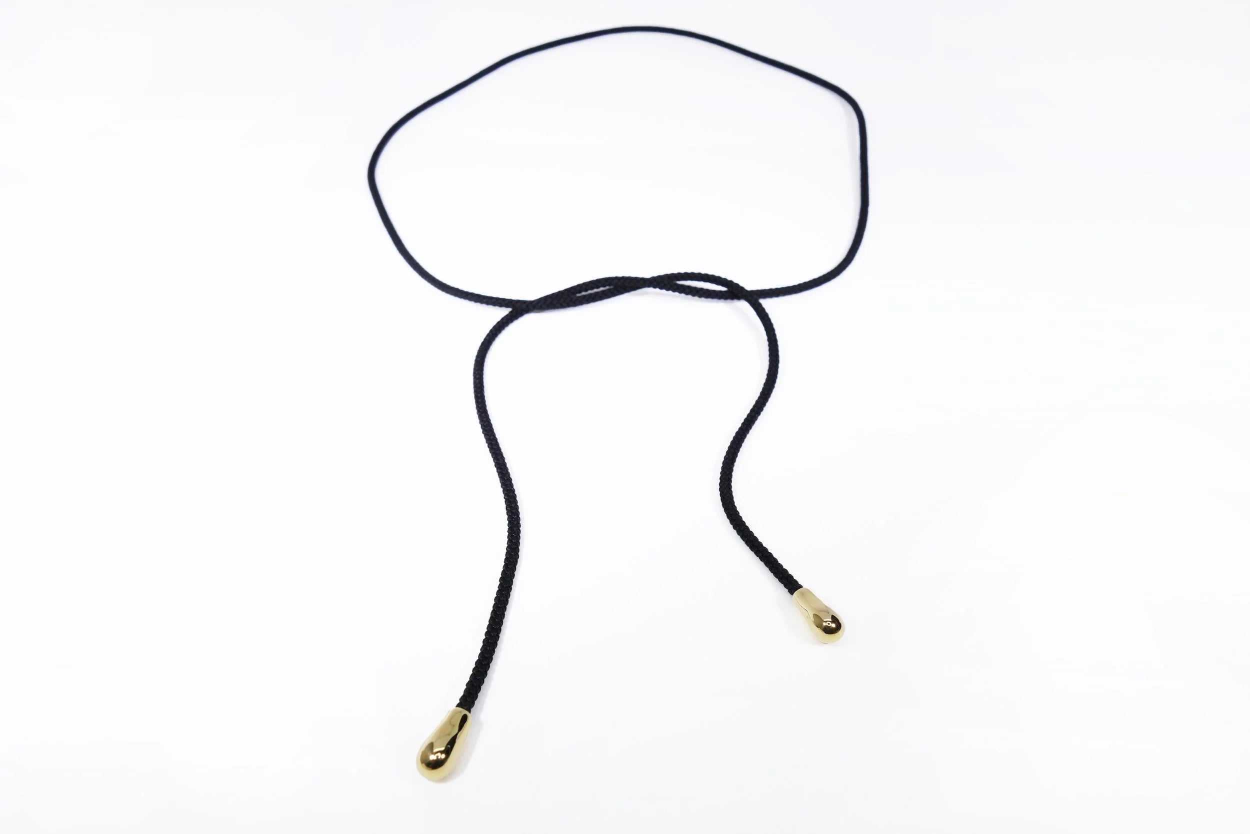 Talisman Fine Jewelry Drip Silk Cord Choker in Silk & 14k Recycled Gold